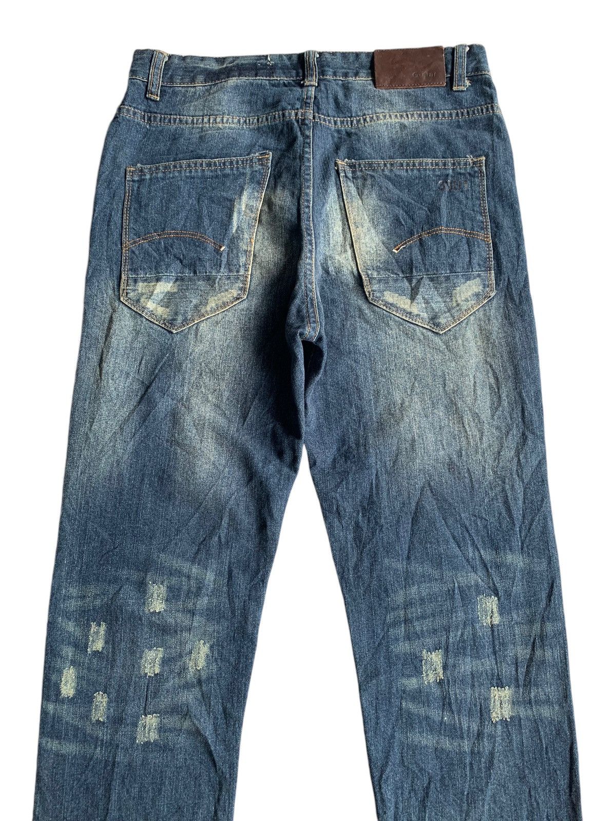 G-Star × Jean G-STAR RAW 3301 RARE DESIGN DISTRESSED DENIM Size US 33 - 6 Thumbnail