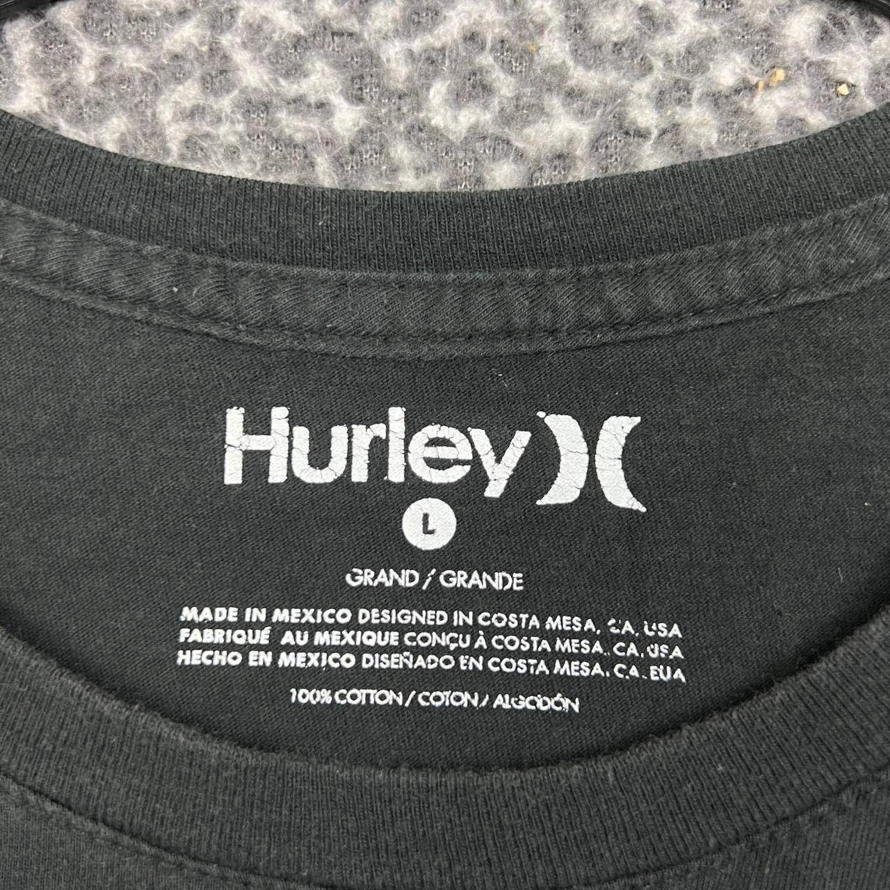 Hurley Hurley Shirt Men Large Black Short Sleeve Crew Neck Cotton L Size US L / EU 52-54 / 3 - 6 Thumbnail