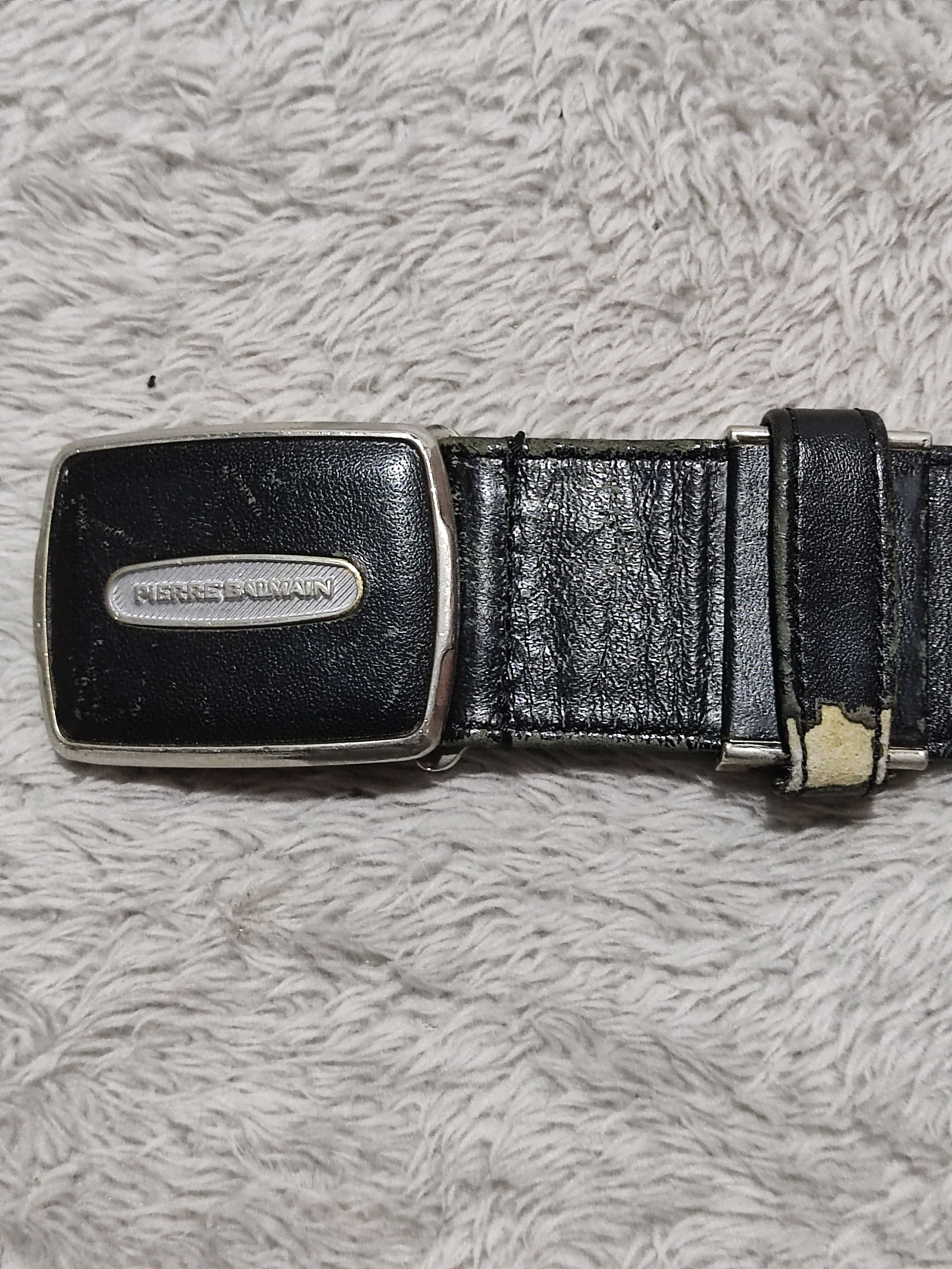 Pierre Balmain Pierre Balmain Leather Belt- Wool/Slik Button Up Gray Shirt Size 46 - 18 Thumbnail