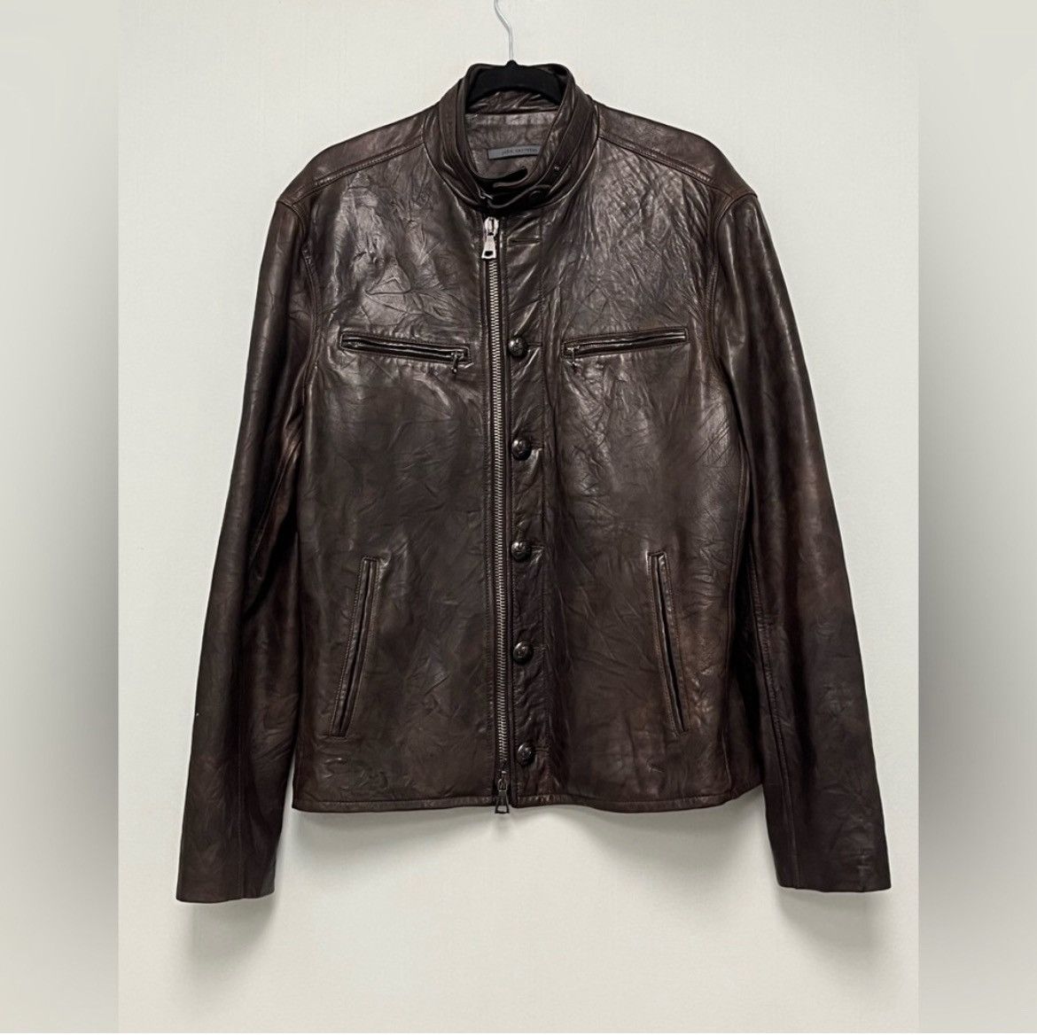 John Varvatos Burnished Moto Jacket EU 52 USA 42 Size US L / EU 52-54 / 3 - 3 Thumbnail