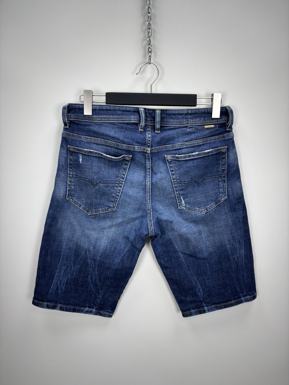 Diesel Mens denim shorts Diesel Size 31 Color Blue Duties Size US 31 - 4 Thumbnail