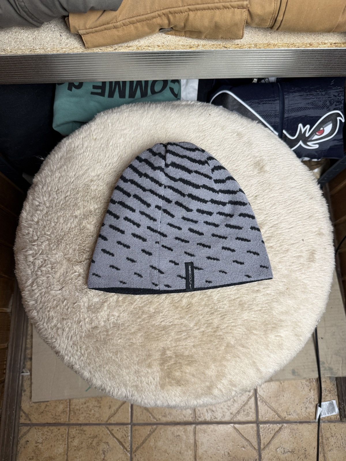 Nike Vintage Nike Reversible Beanie Big Logo Size ONE SIZE - 2 Thumbnail