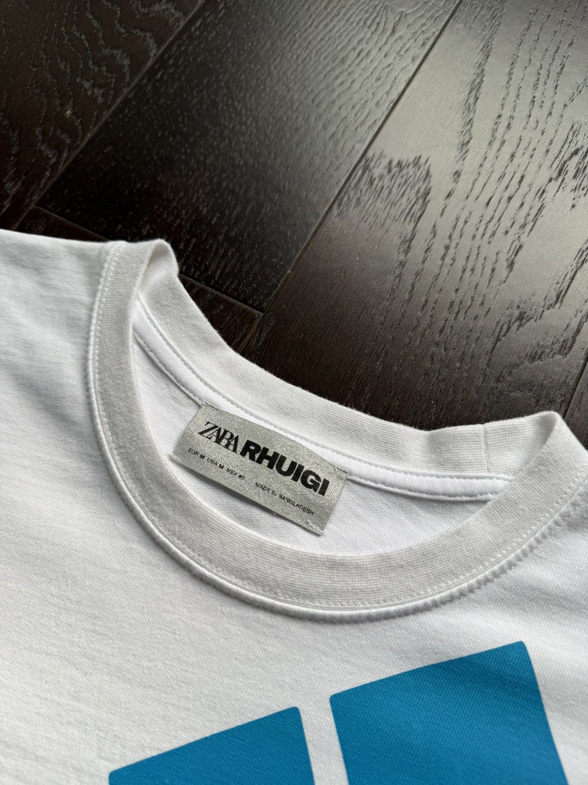 Rhude × Zara Zara x Rhude Rhuigi RHU White Tee Size Medium Used Size US M / EU 48-50 / 2 - 2 Thumbnail