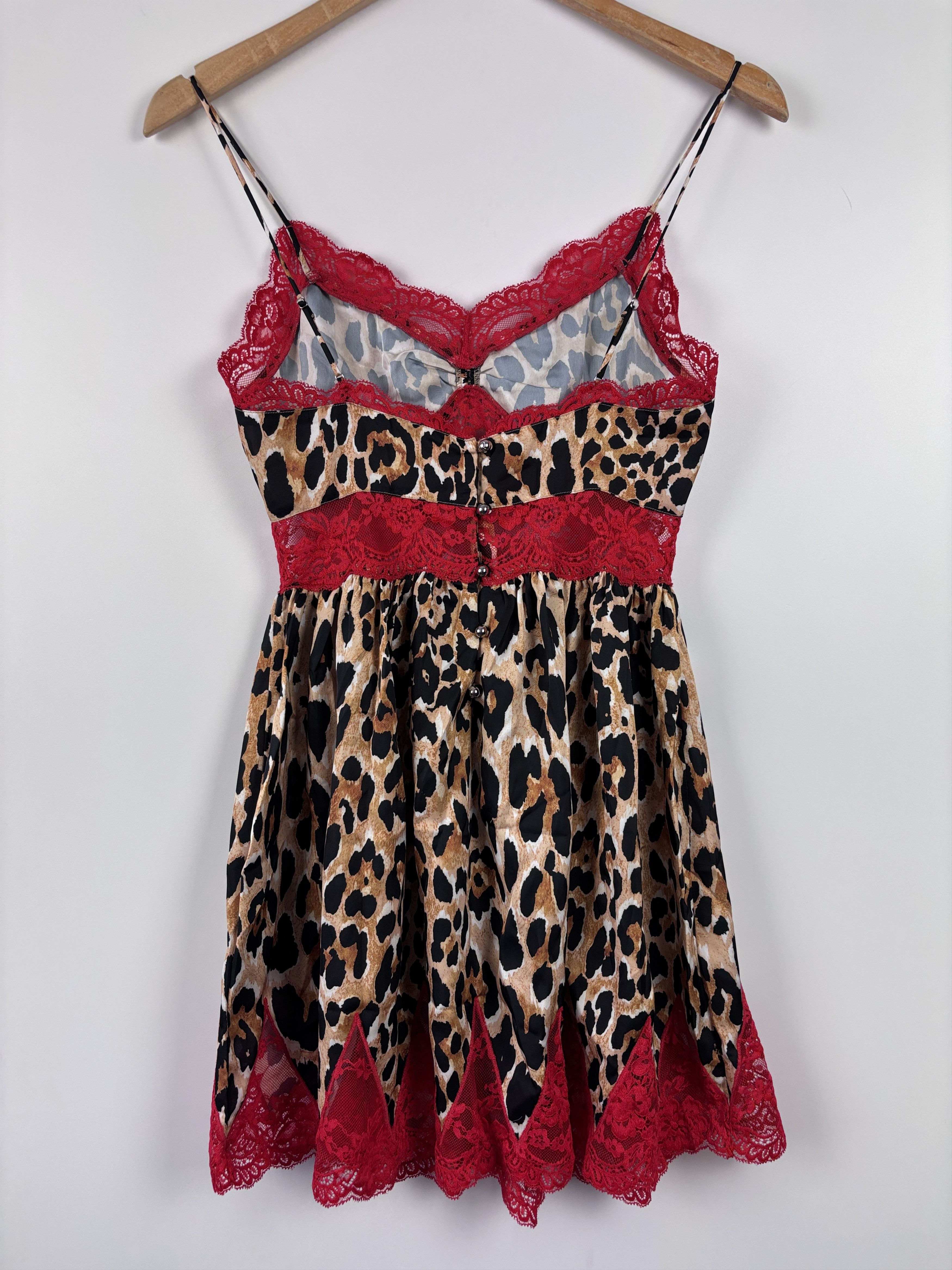 H&M × Paco Rabanne Paco Rabanne x H&M Leopard Mini Lace Dress Multicolor XXS Size XXS / US 00 / IT 34 - 6 Thumbnail