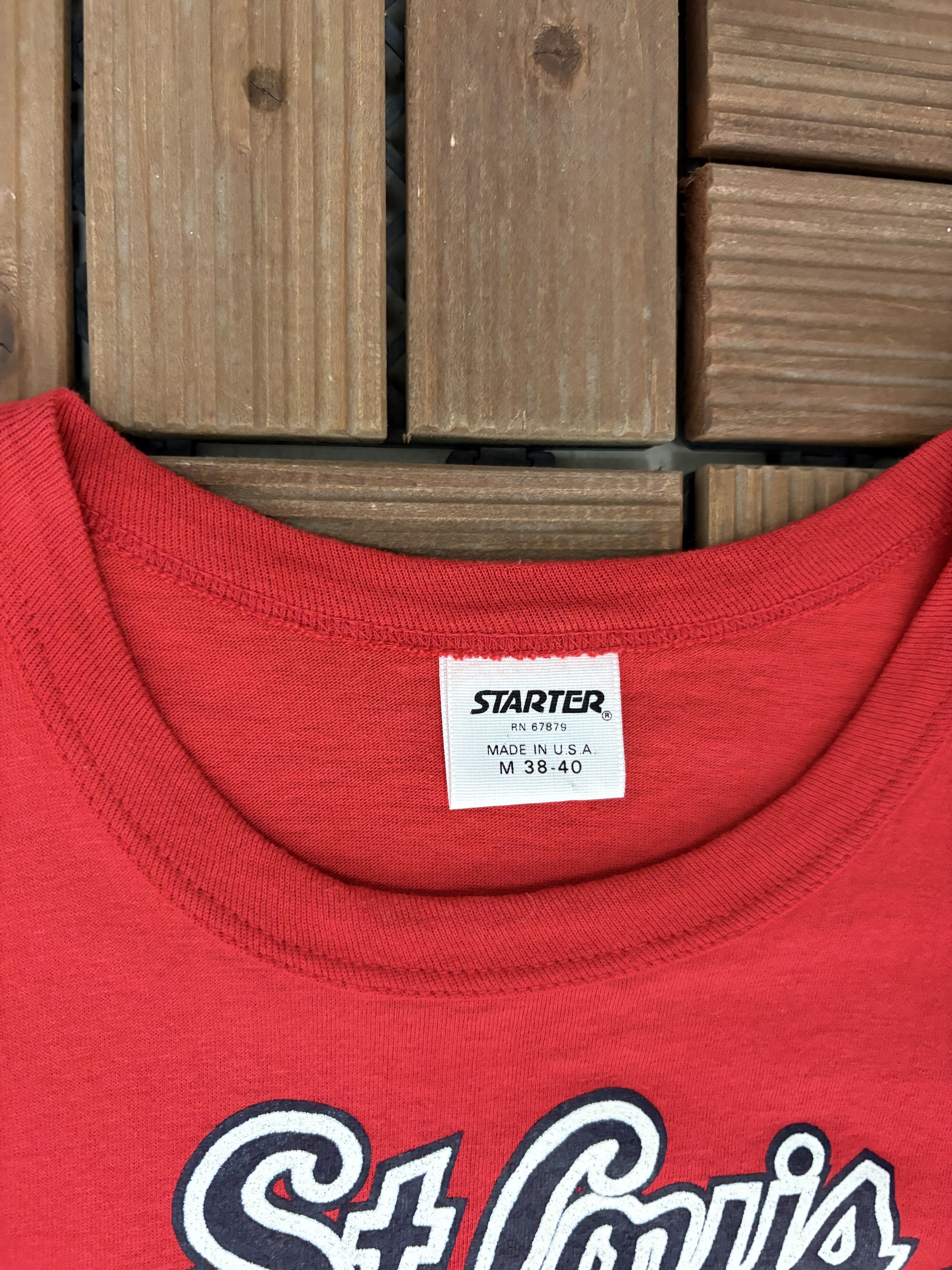 Starter St. Louis Cardinals Vintage Red T-Shirt Tee Size US M / EU 48-50 / 2 - 6 Thumbnail