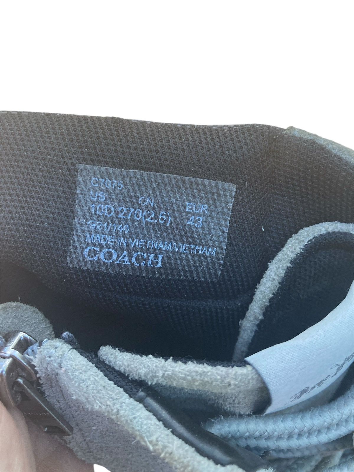 Coach Coach Citysole Boots Gray Suede Size US 10 / EU 43 - 6 Thumbnail