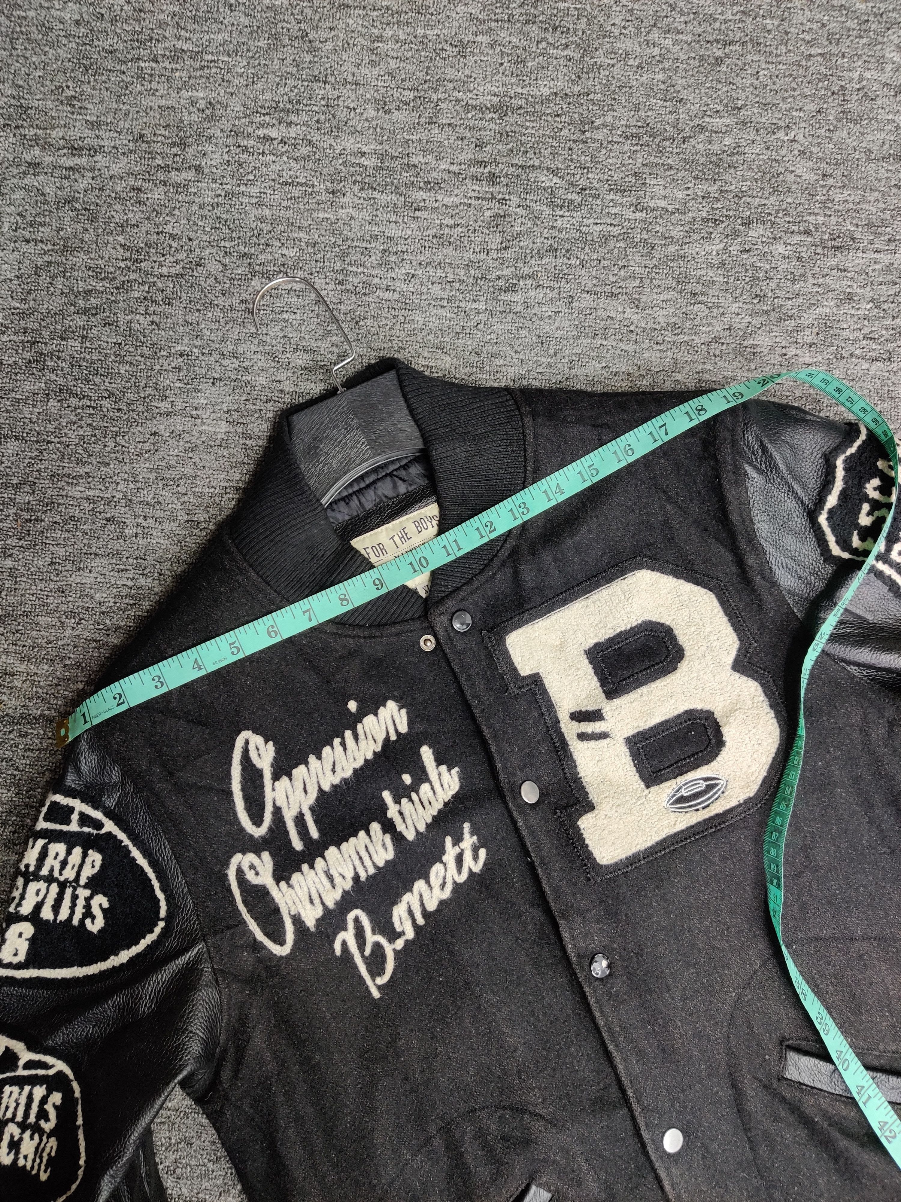 Madness Vintage Madness Wool Varsity Leather Jacket Size US XL / EU 56 / 4 - 15 Thumbnail