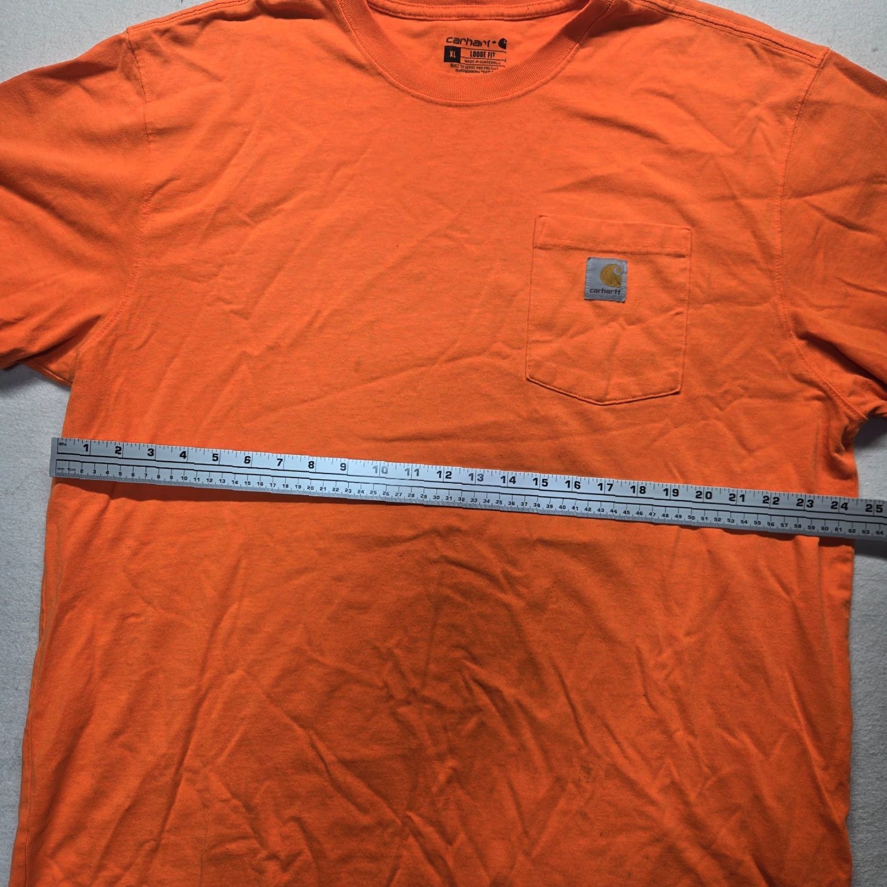 Carhartt Vintage Carhartt Men's T-Shirt Short Sleeve Work Shirt XL Orange Construction Worker 90s Size US XL / EU 56 / 4 - 3 Thumbnail