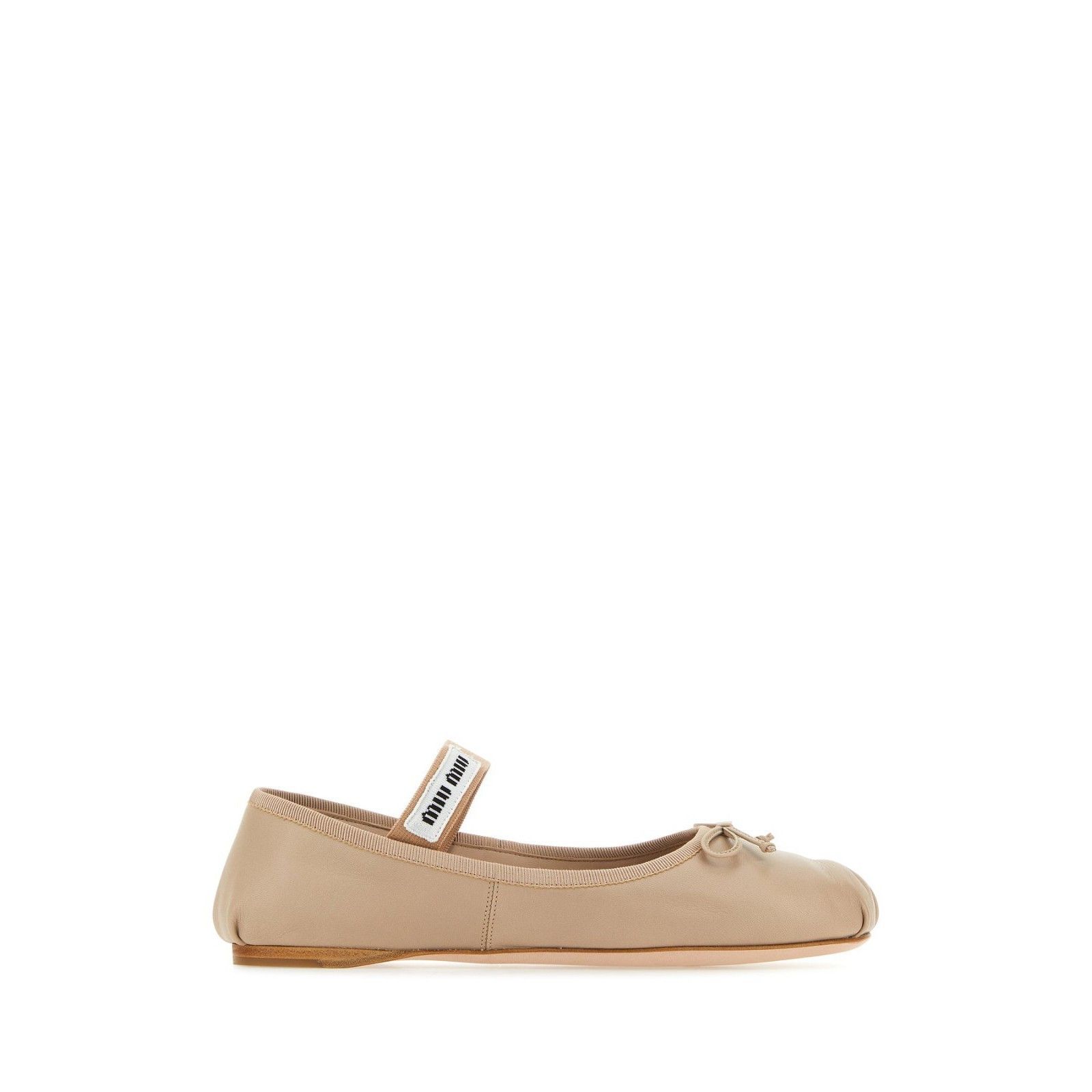 Miu Miu $1070 Leather Water Lily Ballerinas, Women's (Size 11)