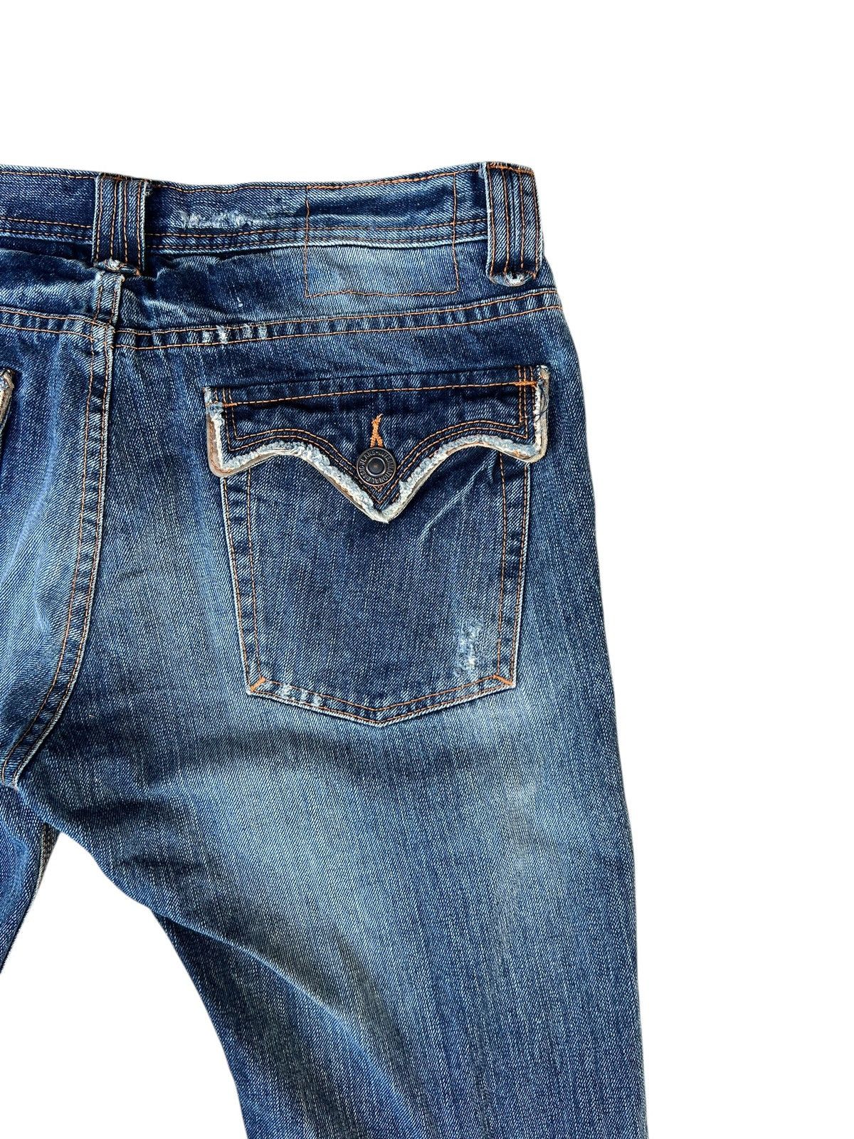 14th Addiction Edge Rupert Japan Faded Denim Bootcut Jeans Flare Size US 32 / EU 48 - 18 Thumbnail