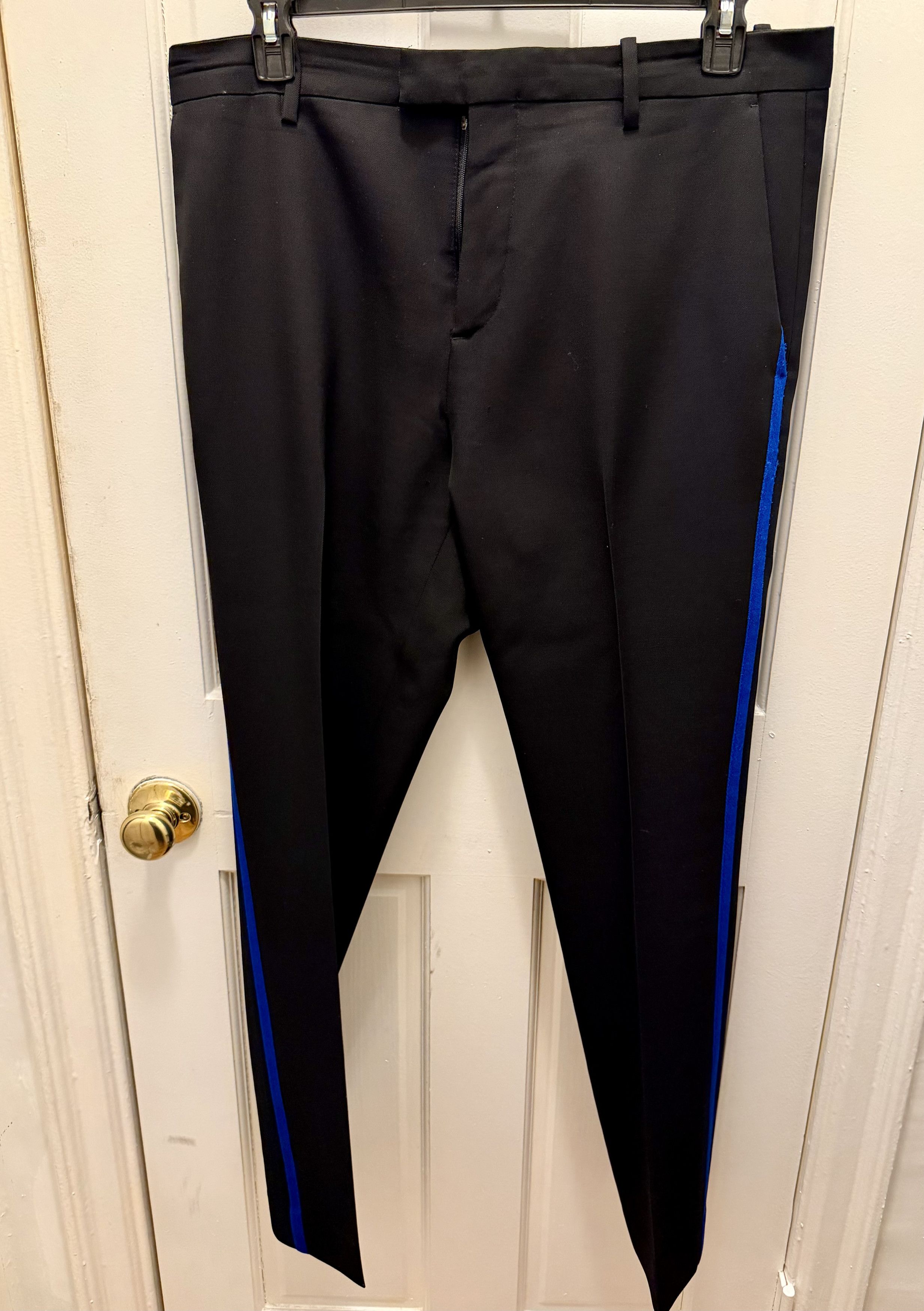 Raf Simons × Sterling Ruby F/W14 Collab Military Stripe Trousers Size US 36 / EU 52 - 1 Thumbnail