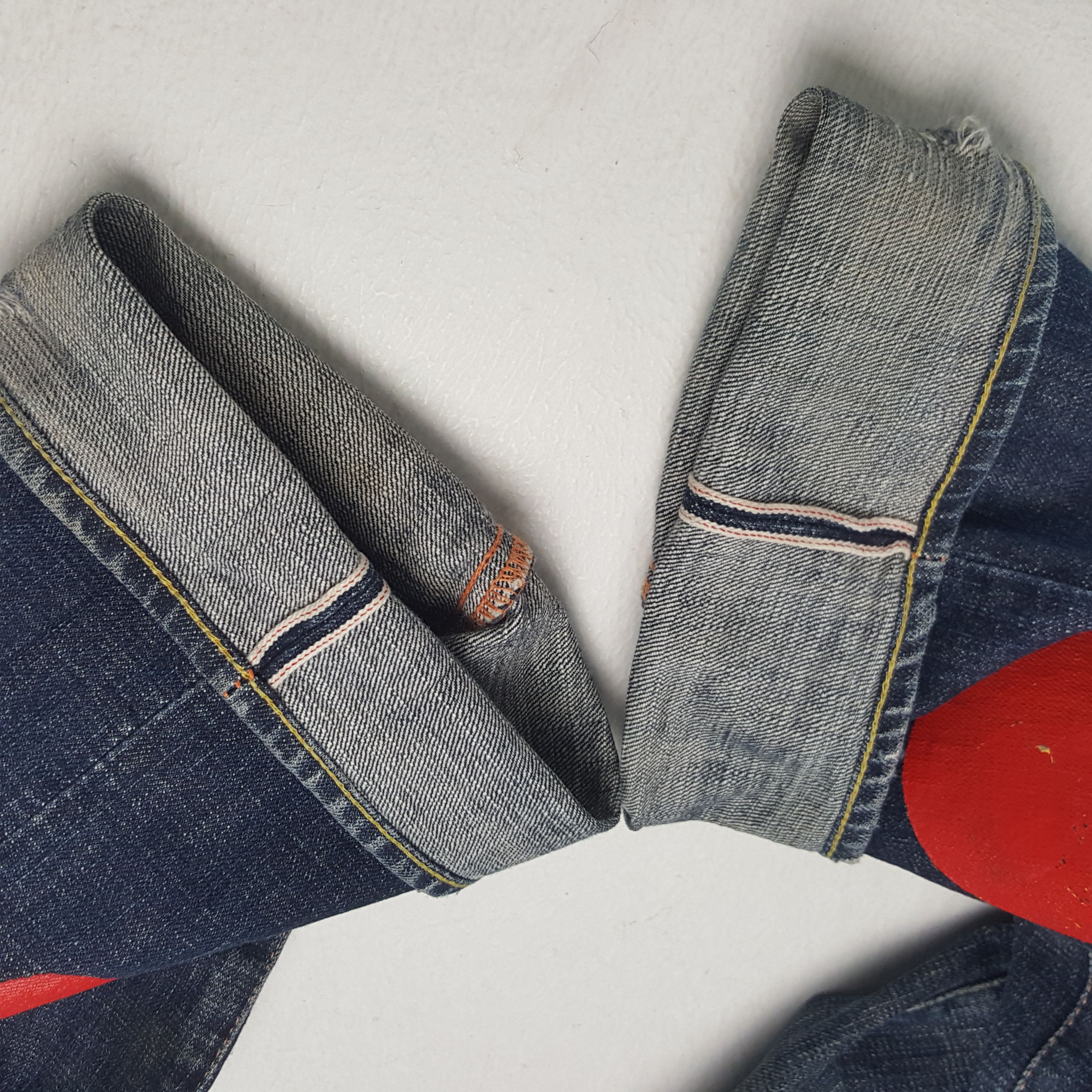 Evisu × Japanese Brand × Vintage Vintage Evisu Japanese Brand Daicock Custom Art Denim Jeans Size US 30 / EU 46 - 13 Thumbnail