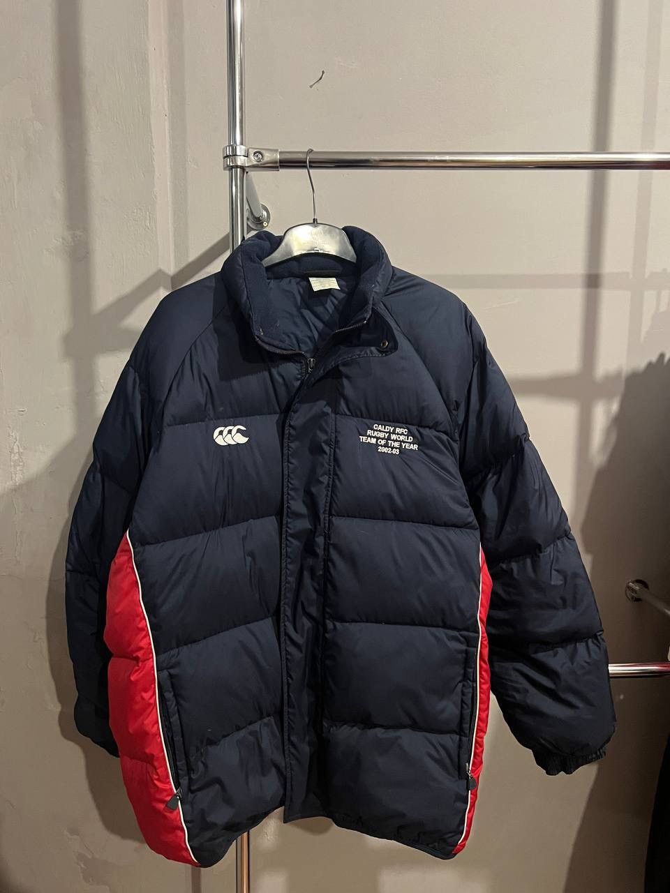 Canterbury of New Zealand 2002/03 CALDY RFC WORLD TEAM OF THE YEAR RUGBY PUFFER JACKET Size US XXL / EU 58 / 5 - 3 Thumbnail