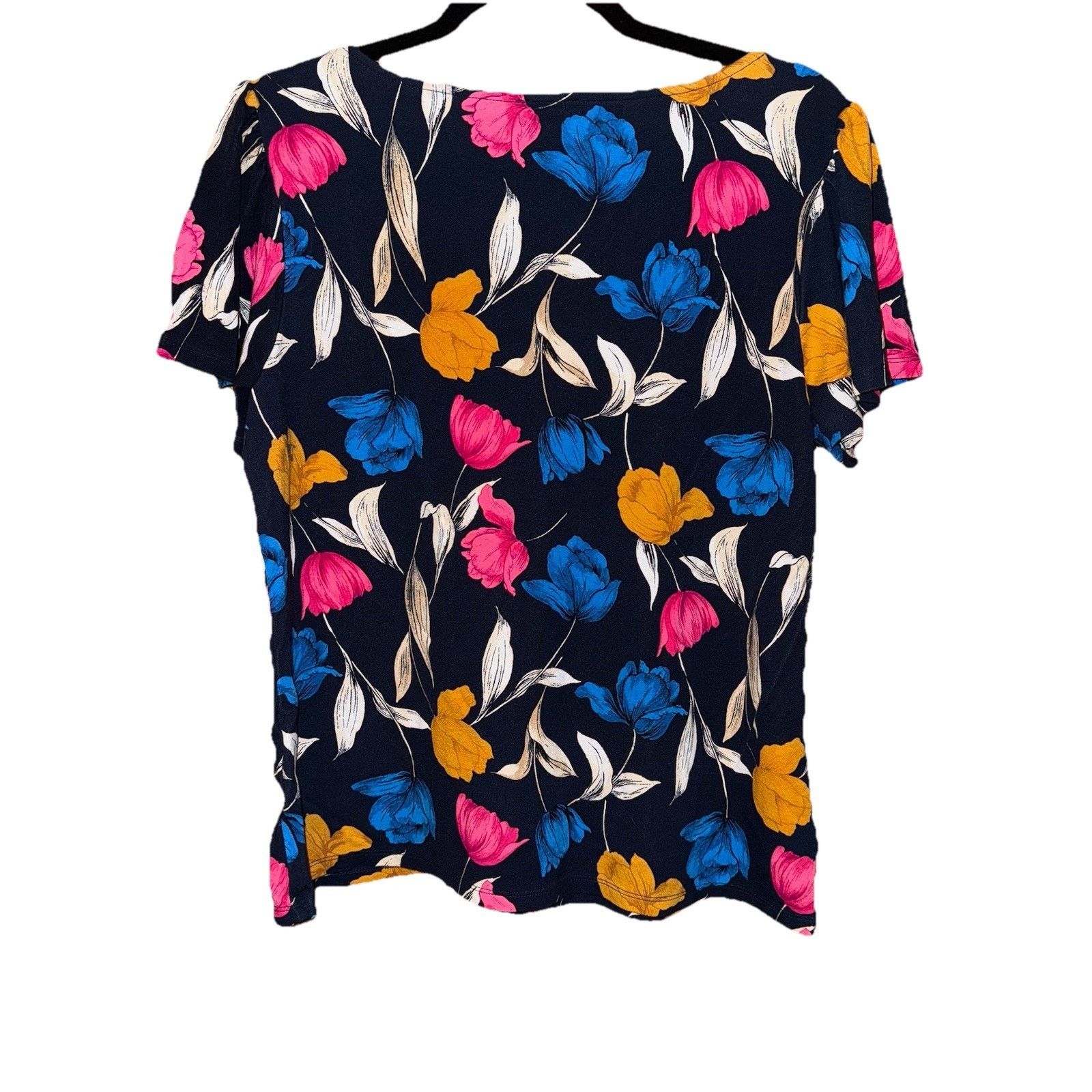 Ann Taylor Ann Taylor Tulip Print Blouse Size Large Size L / US 10 / IT 46 - 2 Thumbnail