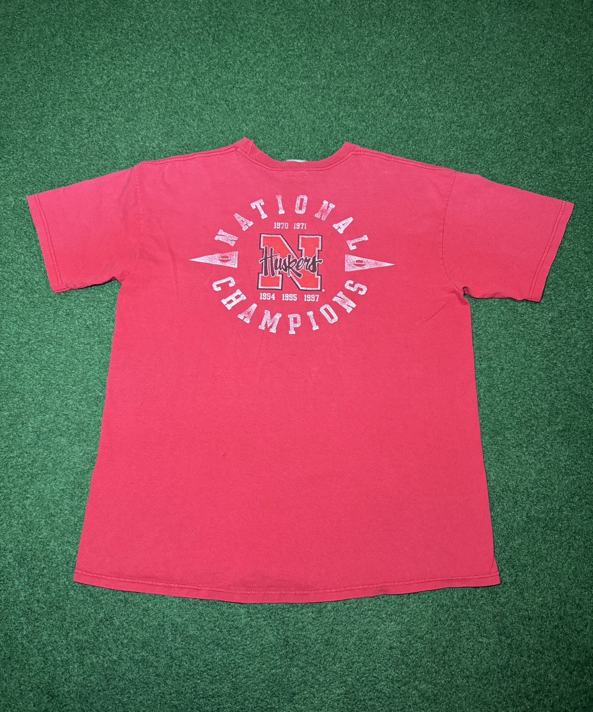 Nike Vintage Y2K Nike Nebraska University Football Lrg T Shirt Size US L / EU 52-54 / 3 - 3 Thumbnail