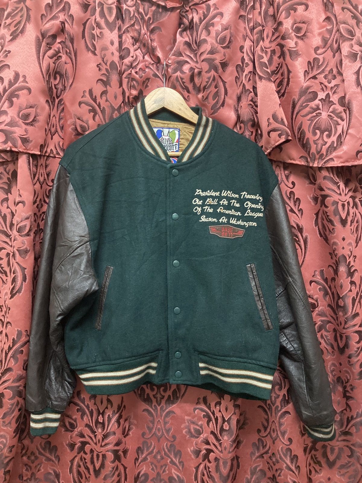 Japanese Brand Vintage Burgh scott versity jacket Size US L / EU 52-54 / 3 - 3 Thumbnail