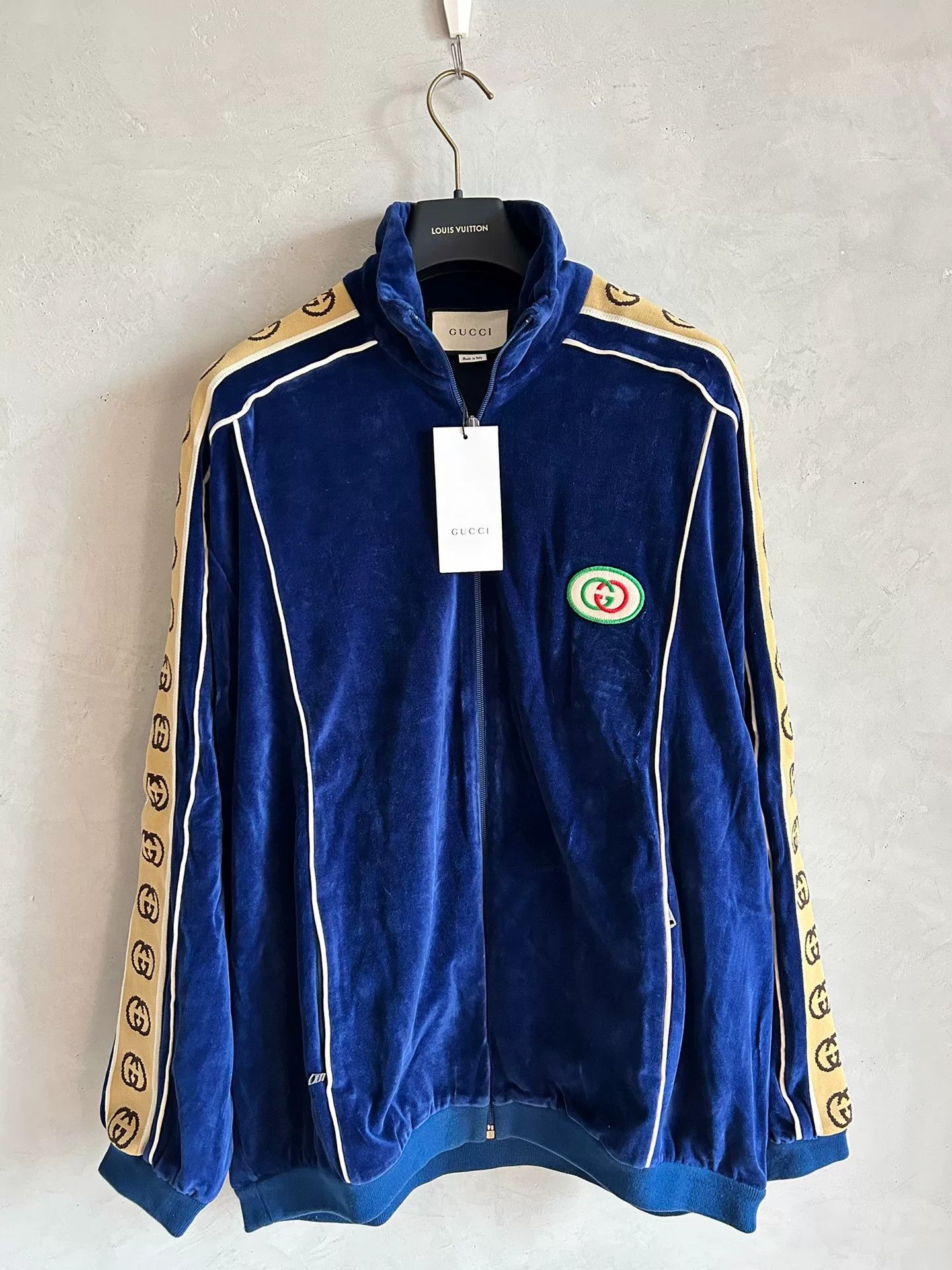 Gucci Gucci Blue Velvet Jacket for Men Size US M / EU 48-50 / 2 - 1 Thumbnail