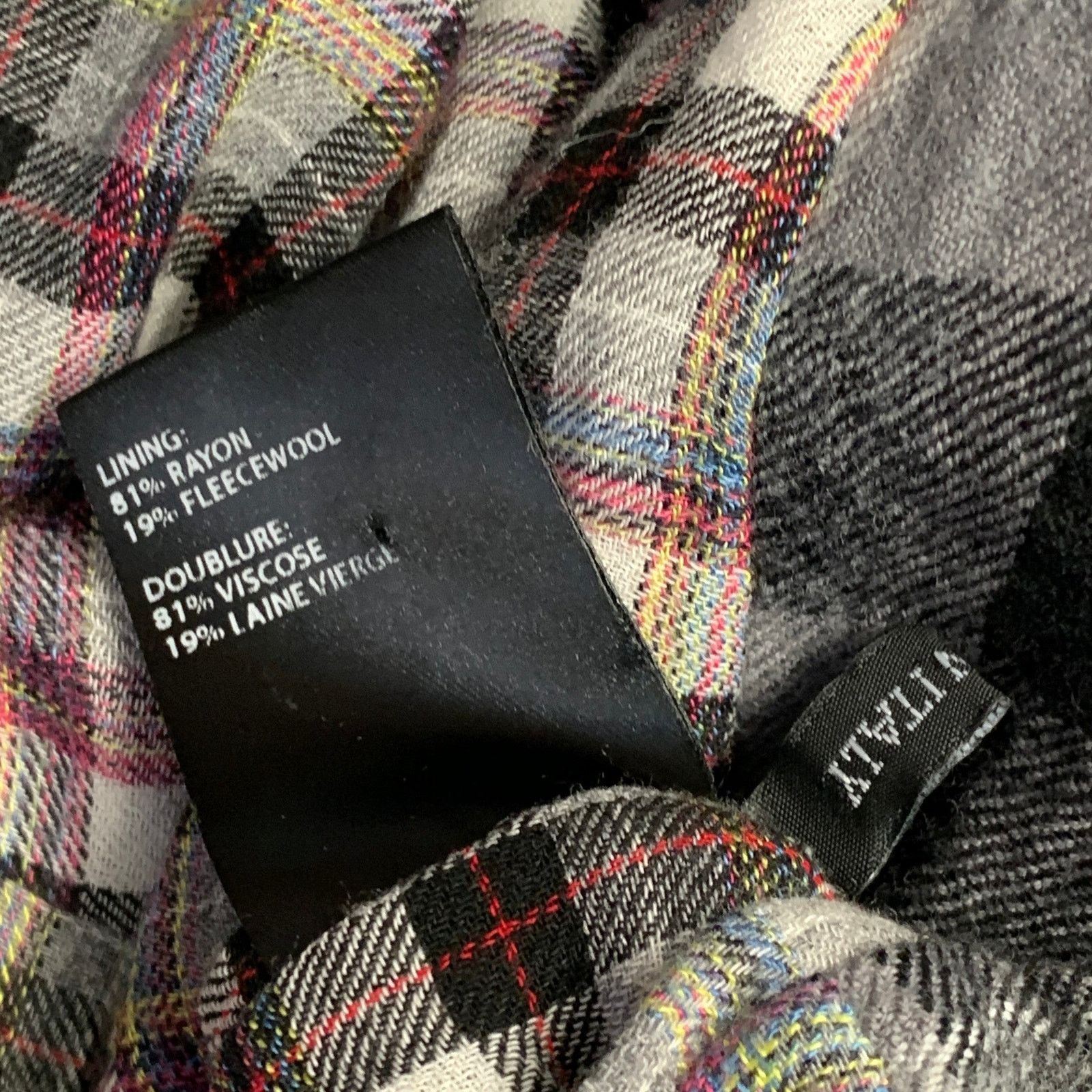 Haider Ackermann HAIDER ACKERMANN Grey Black White Wool Cotton Sport Coat Size 34R - 9 Thumbnail