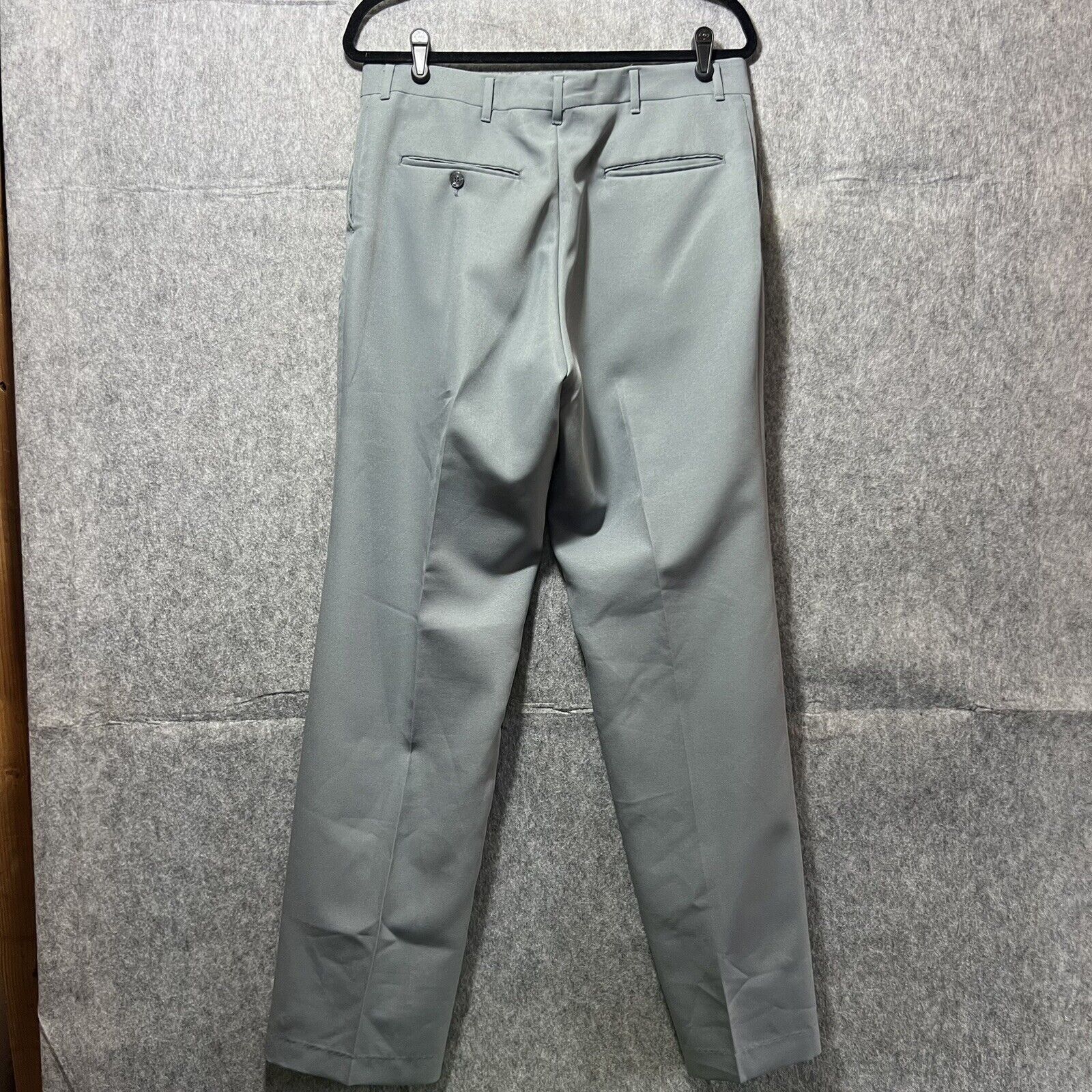 Vintage Vintage Slacks Mens 34x31 Gray Flat Front Dress Pants Talon Size US 34 / EU 50 - 9 Thumbnail