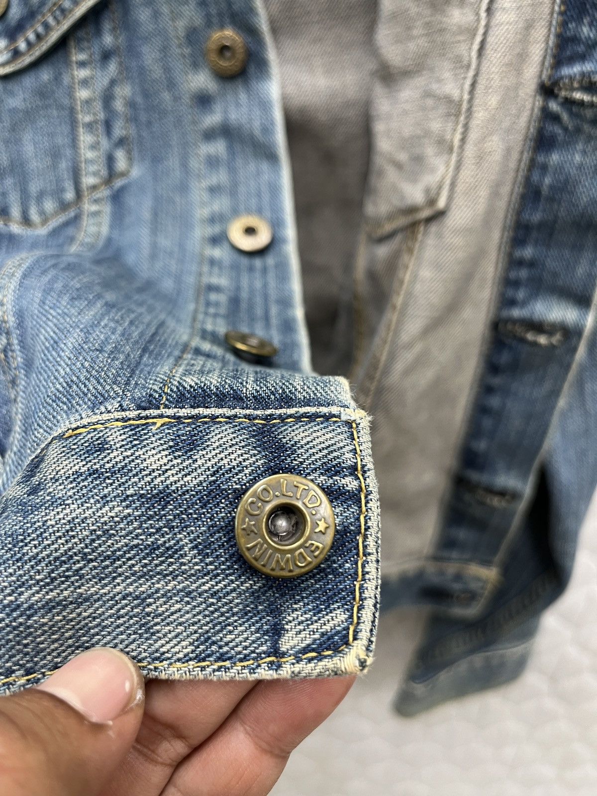 Edwin 🔥🔥🔥STEALS EDWIN DENIM TRUCKER JACKET Size S / US 4 / IT 40 - 12 Thumbnail