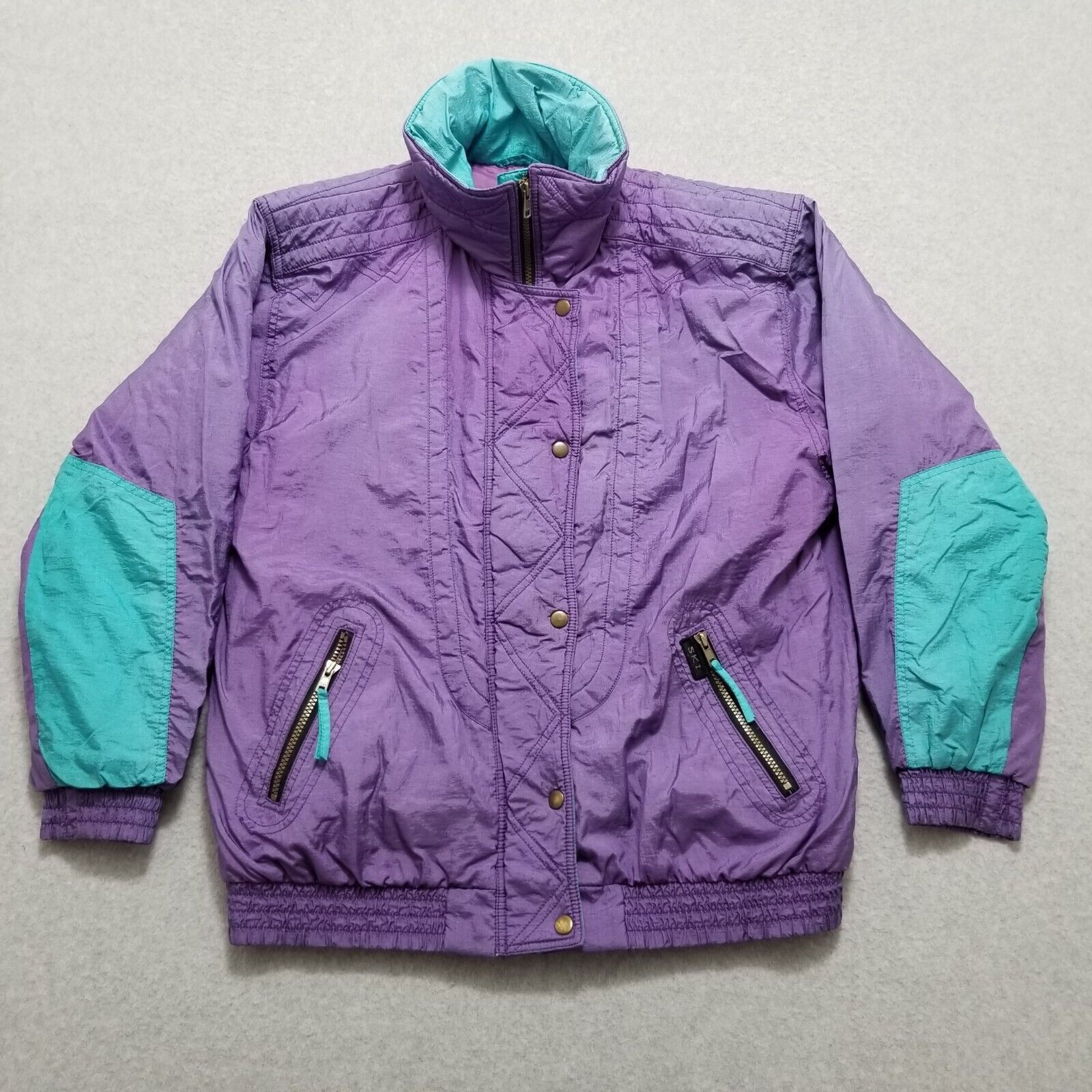Other VINTAGE Ski Jacket Womens Medium Full Zip Pockets Outdoor Size M / US 6-8 / IT 42-44 - 1 Thumbnail