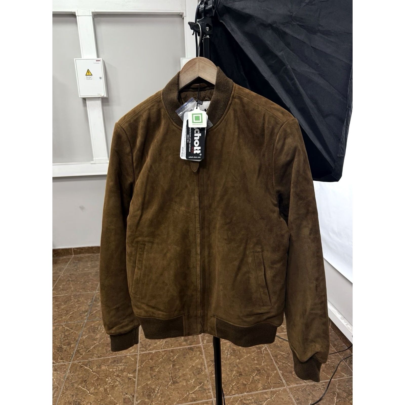 Schott VINTAGE Schott NYC Suede Leather Bomber Jacket Rust Retro Brown M Mens Size US M / EU 48-50 / 2 - 2 Thumbnail