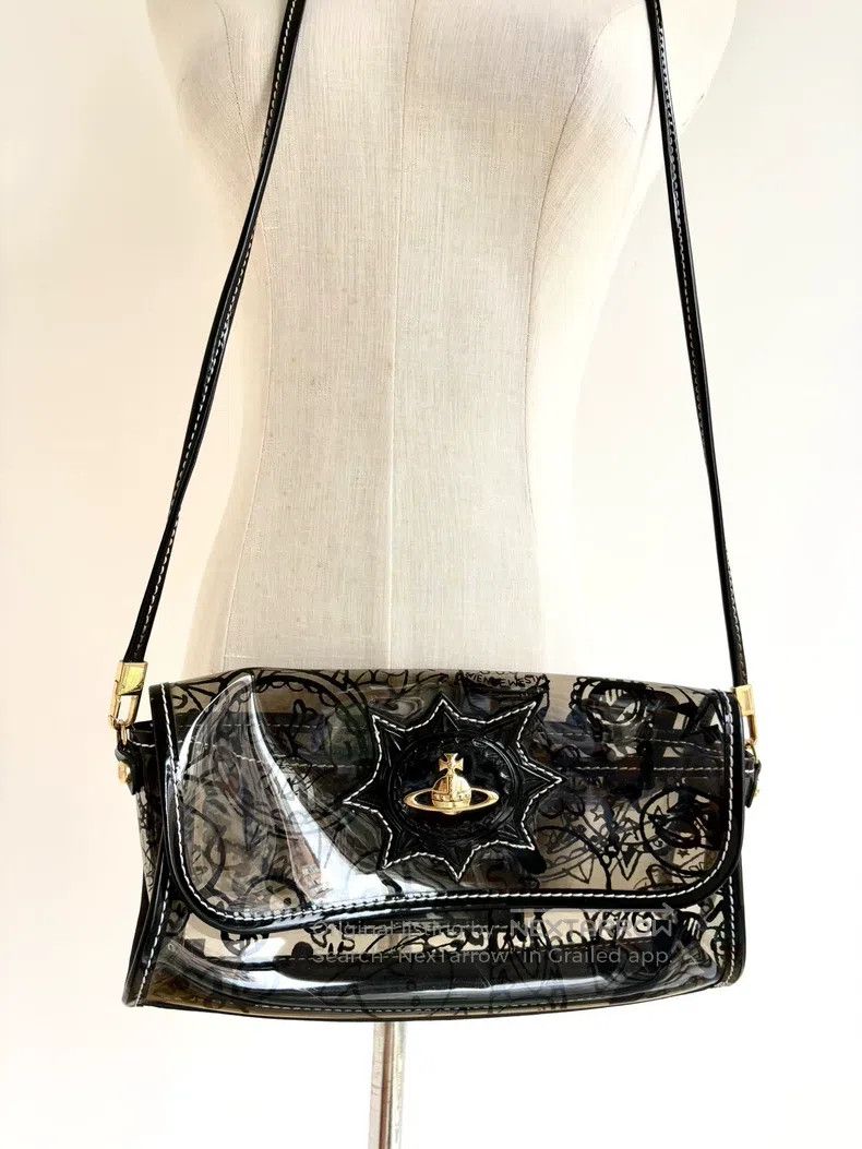 Vivienne Westwood Vivienne Westwood size os Saturn Black Printed Jelly Crossb Size ONE SIZE - 1 Thumbnail