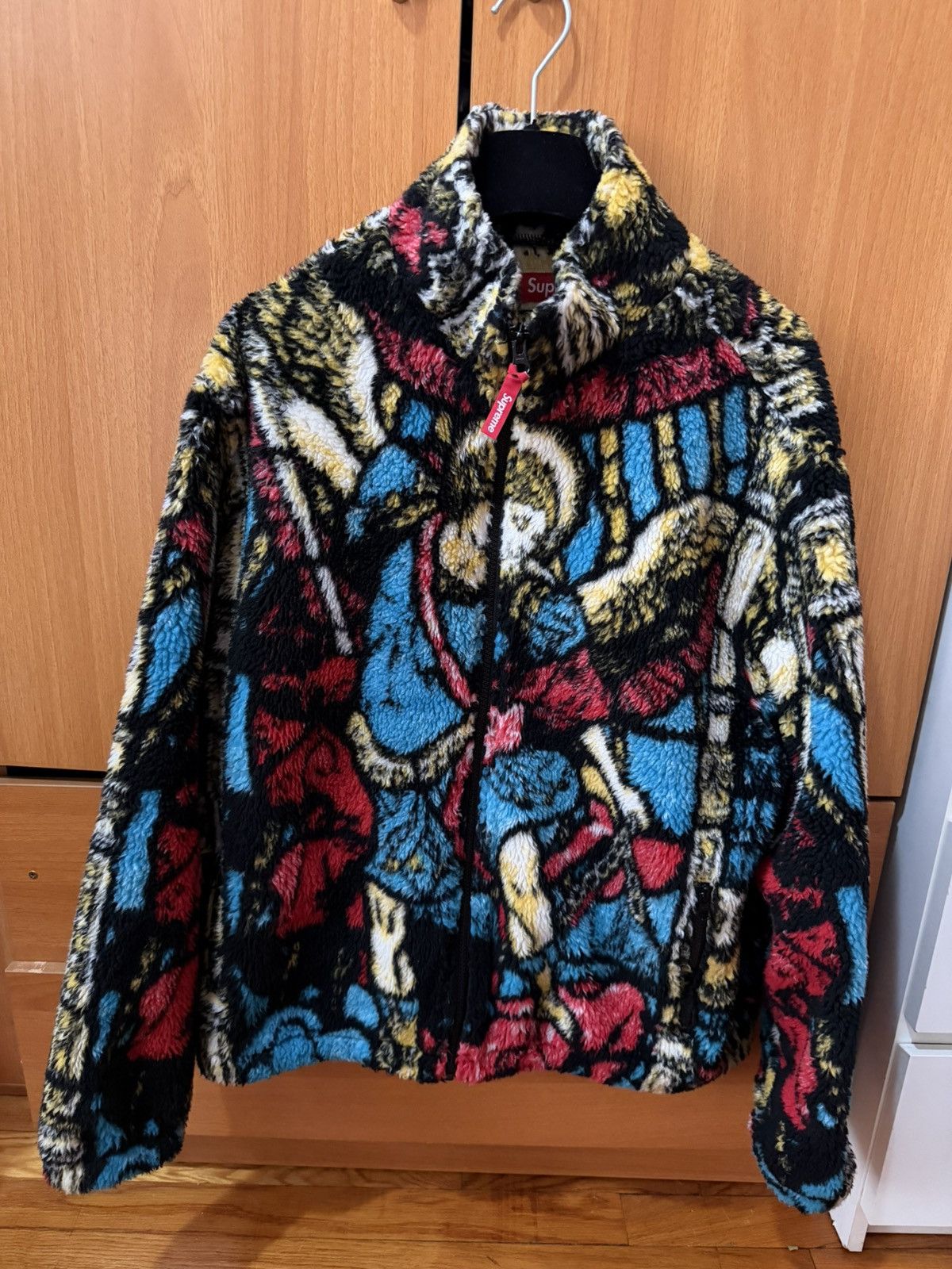 supreme　Saint Michael Fleece Jacket 21ss Supreme Supreme saint michael fleece SS21 size M multicolor | Grailed