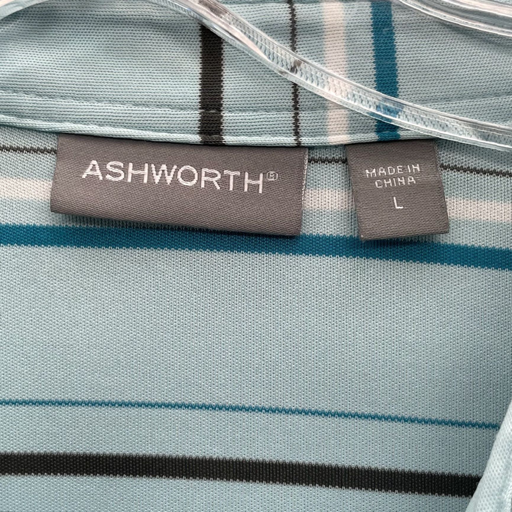 Vintage Ashworth Golf Polo Shirt Men's Large Performance 90's Office Outdoor Sportswear Blue Size US L / EU 52-54 / 3 - 3 Thumbnail