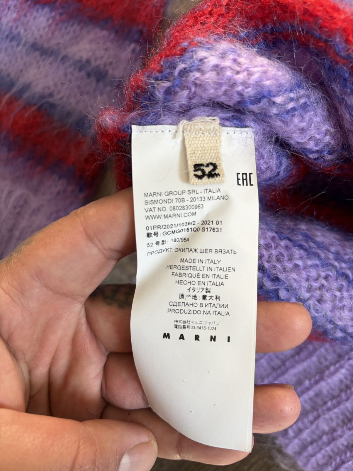 Marni Marni fuzzy wuzzy mohair sweater Size US L / EU 52-54 / 3 - 4 Thumbnail