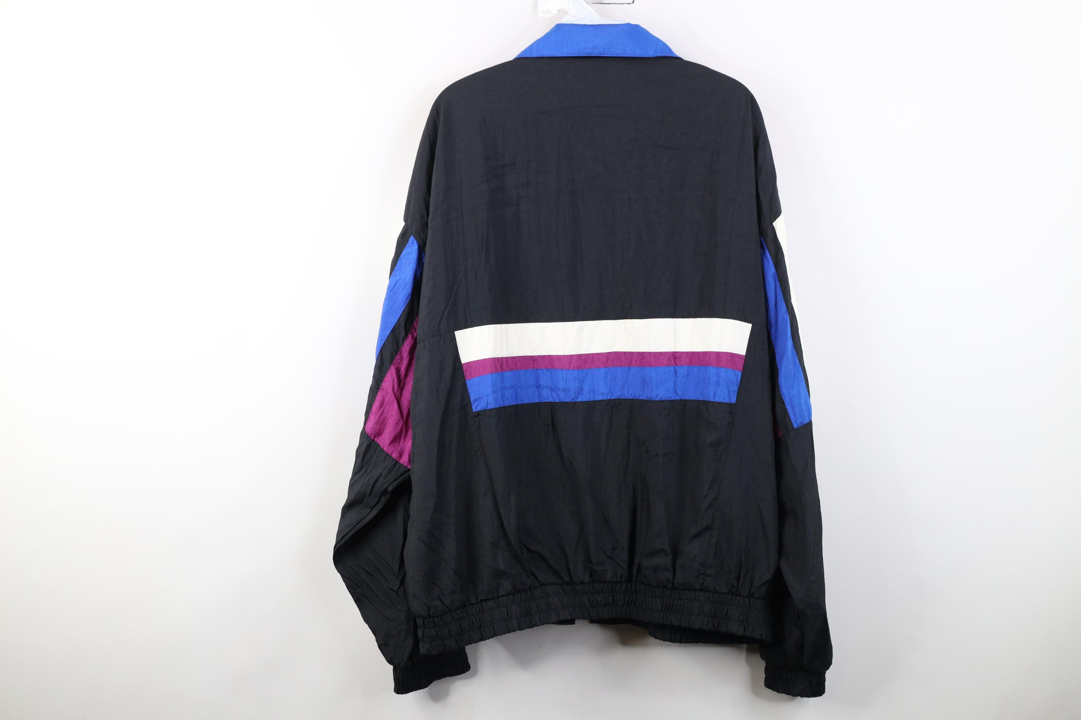 Vintage Vintage 90s USA Olympics Block Lined Windbreaker Jacket Size US XL / EU 56 / 4 - 13 Thumbnail