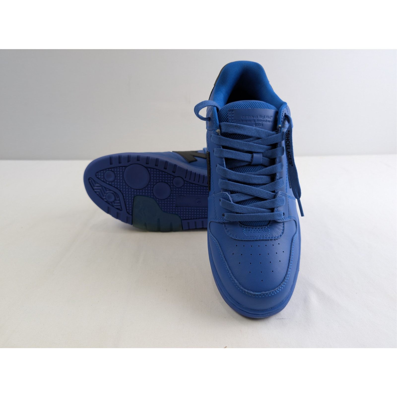 Off-White o1rshd1 Out of Office Calf Leather sneakers in Blue/Black Size US 12 / EU 45 - 14 Thumbnail