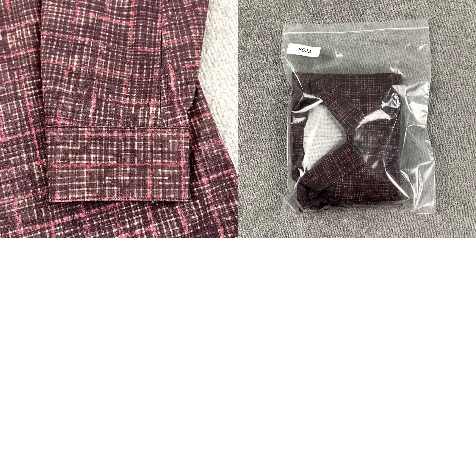 Lululemon LULULEMON Shirt Mens L/XL Airing Easy Button Up Long Sleeve Marker Check Cassis Size US L / EU 52-54 / 3 - 8 Thumbnail