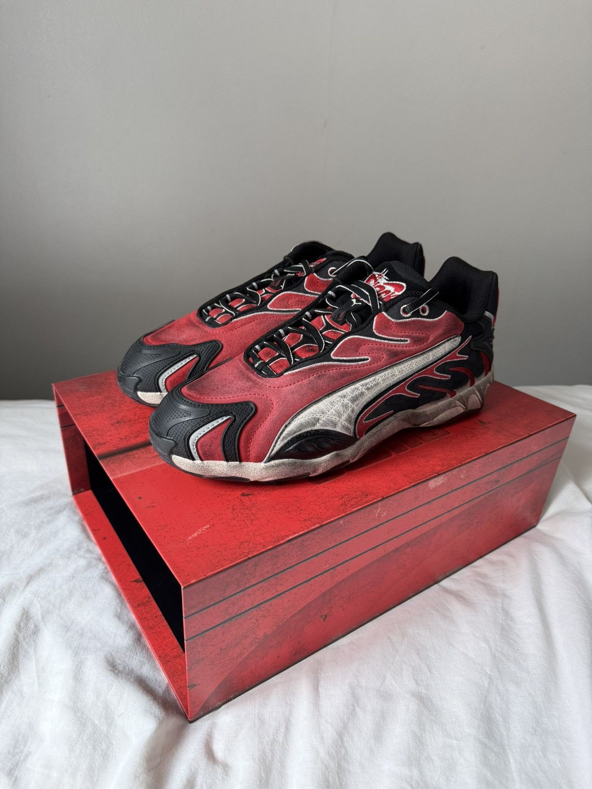 A$AP Rocky × Puma ASAP ROCKY PUMA INHALE DISTRESSED TRAINERS Size US 10 / EU 43 - 6 Thumbnail