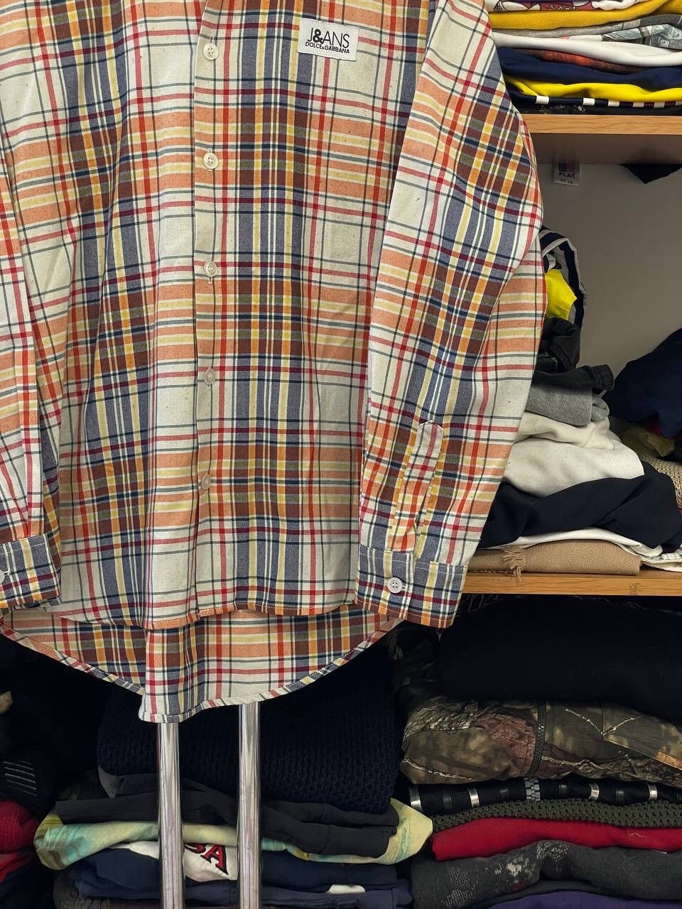 Dolce & Gabbana Vintage Dolce & Dabbana Luxury Button Up Checked Shirt Size US M / EU 48-50 / 2 - 6 Thumbnail