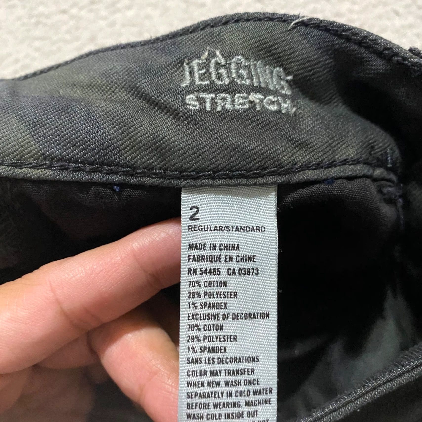 American Eagle Outfitters American Eagle Jeans Womens 2 Dark Green Camo Jegging Low Rise Stretch Size 26" / US 2 / IT 38 - 4 Thumbnail