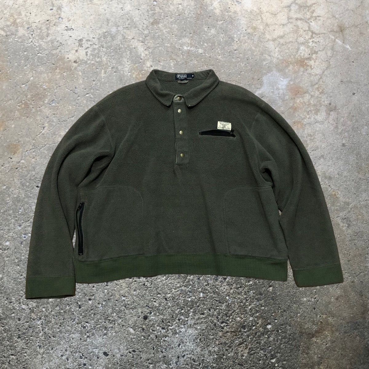 image of Vintage Polo Ralph Laurent Sportsman Deer Hunting Jacket in Miltary Green, Men's (Size XL)