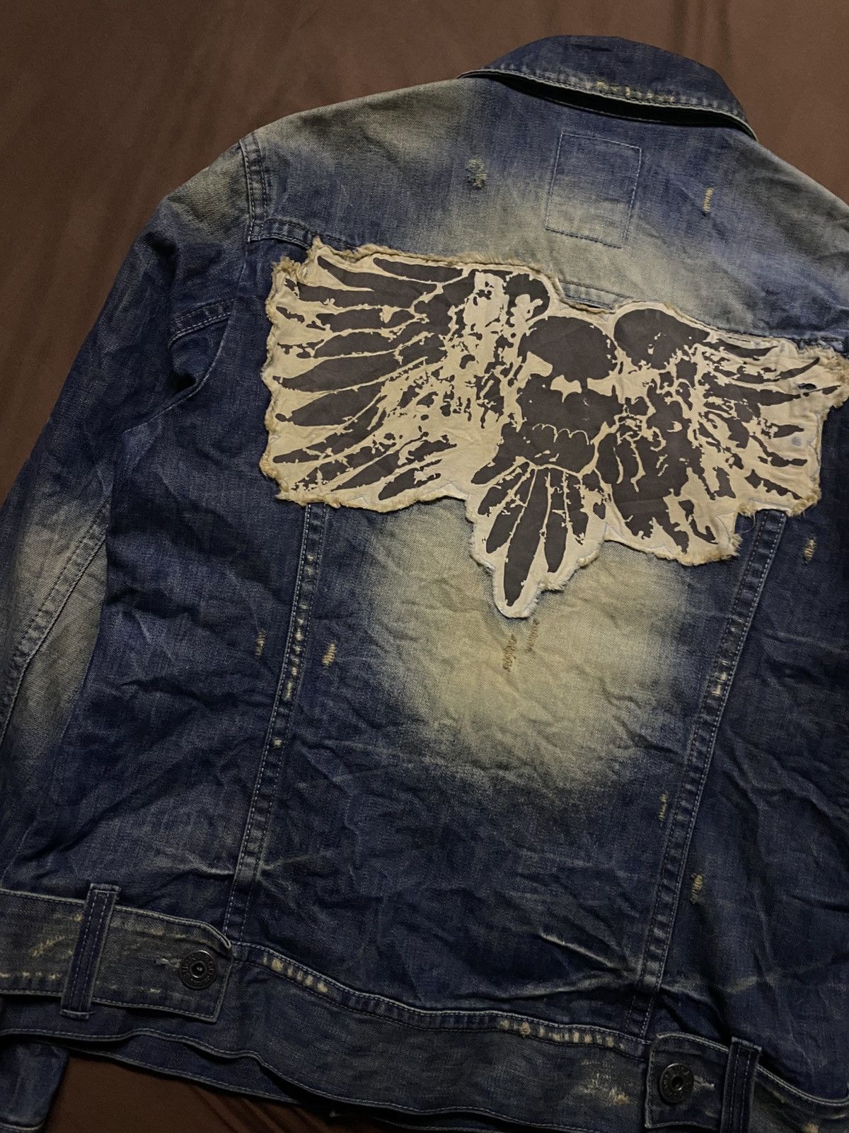 BUCKAROO ❗️OFFER❗️Buckaroo Skulls Backhit Distressed Denim Jacket Size US L / EU 52-54 / 3 - 4 Thumbnail