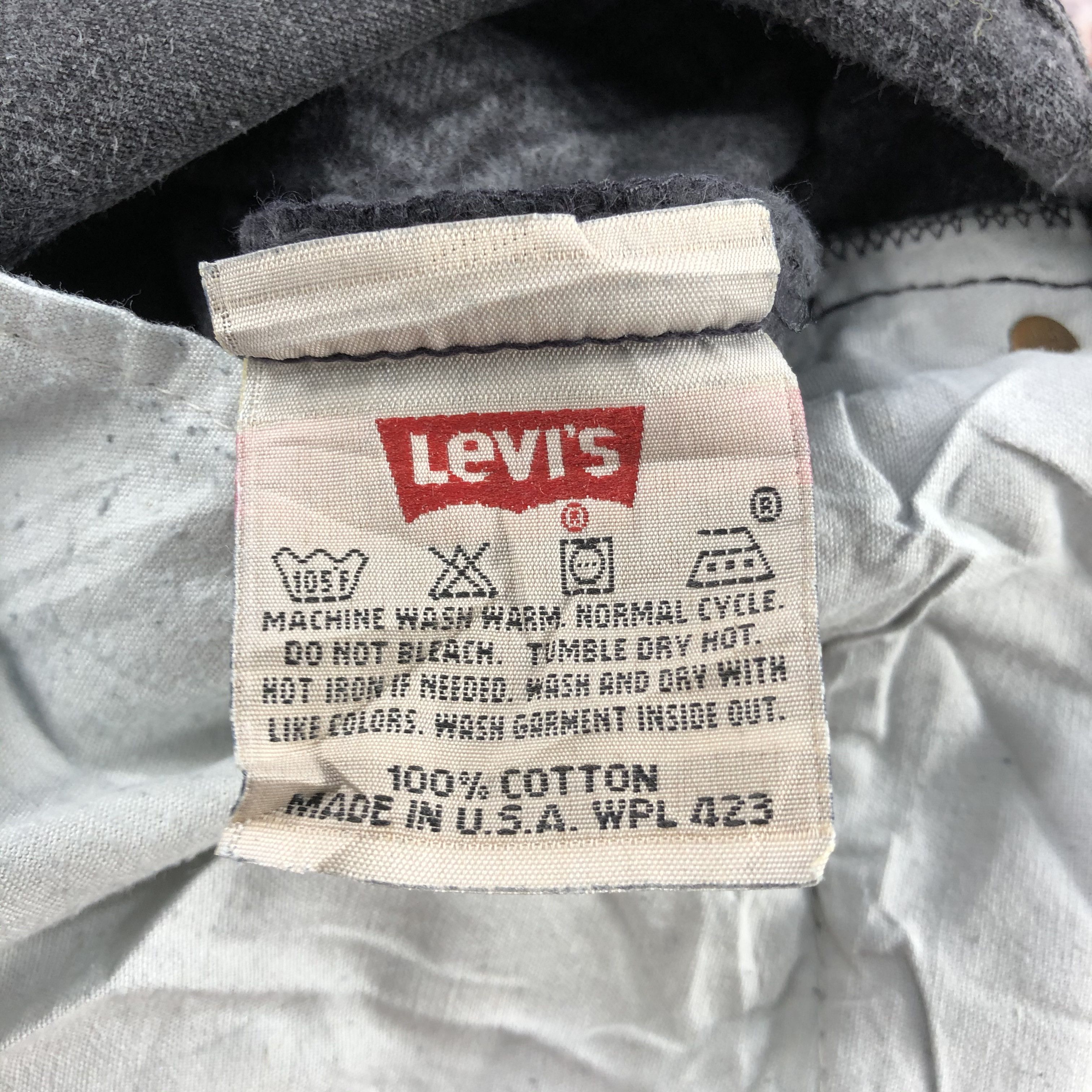 Levi's 90s Vintage Faded Black Levis 501 Jeans-JM2393 Size US 35 - 11 Thumbnail