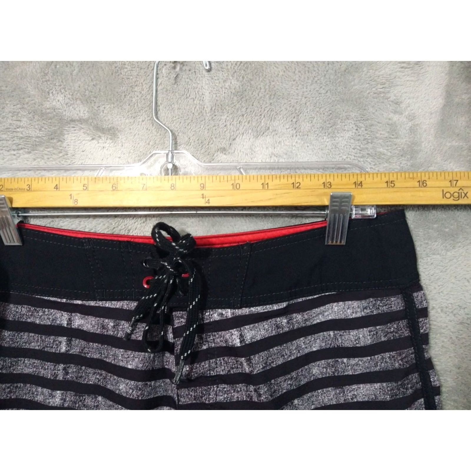 Billabong Billabong Board Shorts Mens 32 Gray Striped Platinum Quad Stretch Surf Swim Size US 32 / EU 48 - 3 Thumbnail