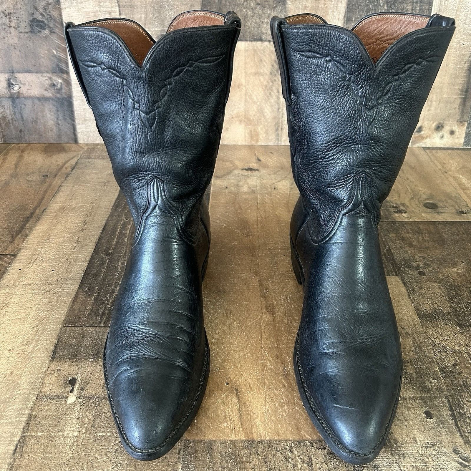 Lucchese Lucchese Classics Soft Leather Cowboy Boots Mens 10.5 D Size US 10.5 / EU 43-44 - 1 Thumbnail