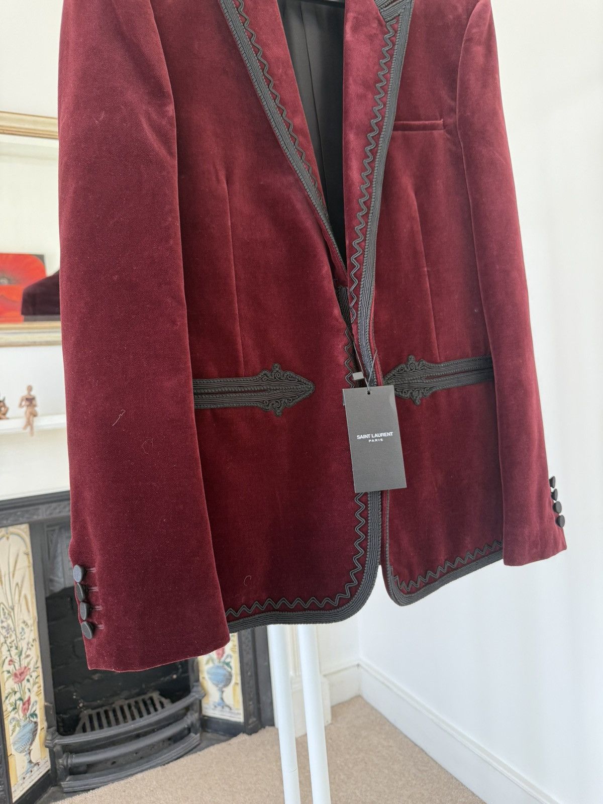 Saint Laurent Paris FW18 Saint Laurent Velvet Western Blazer Jacket Size 48R - 4 Thumbnail