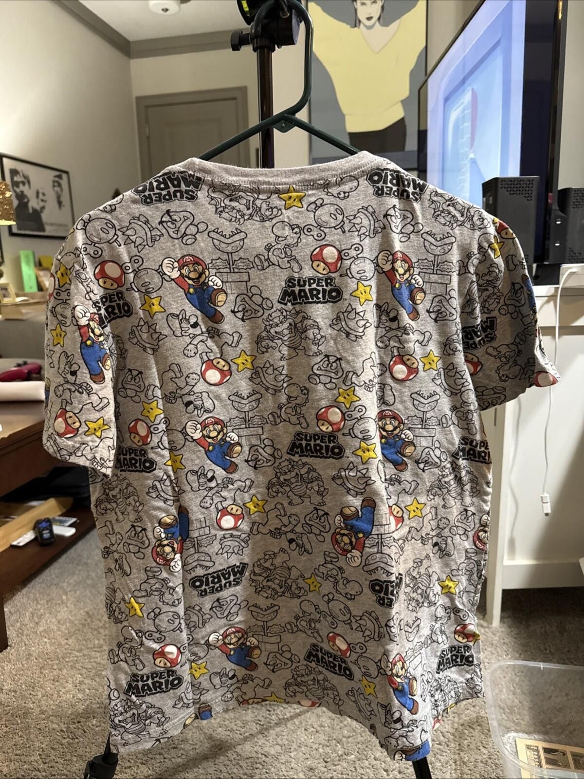 Nintendo Super Mario Bros Bowser Koopa Nintendo T Shirt Gray L Size US L / EU 52-54 / 3 - 4 Thumbnail