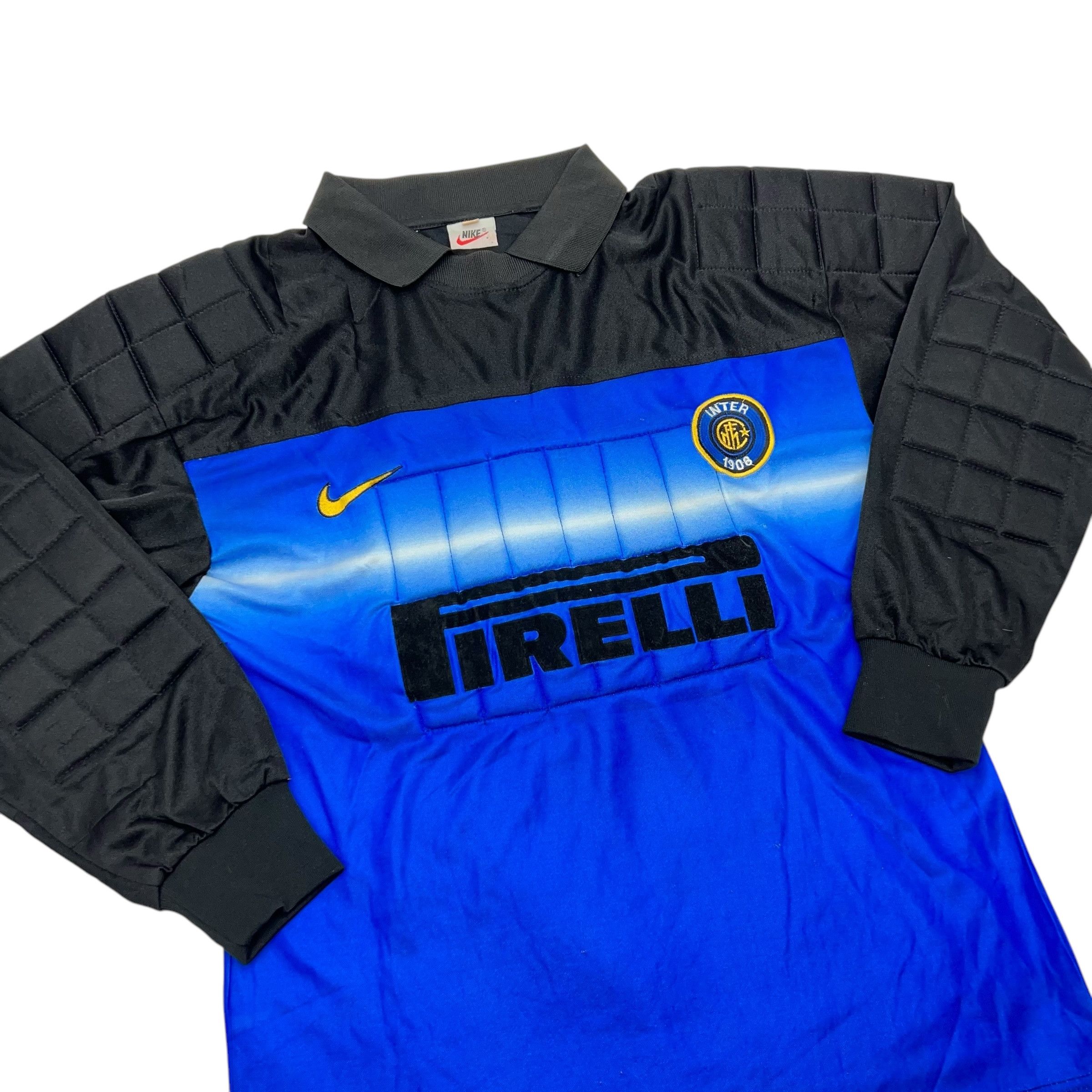 Nike × Vintage Vintage Inter Milan Goalkeeper Nike Jersey Very Rare 98/99 Size US M / EU 48-50 / 2 - 2 Thumbnail