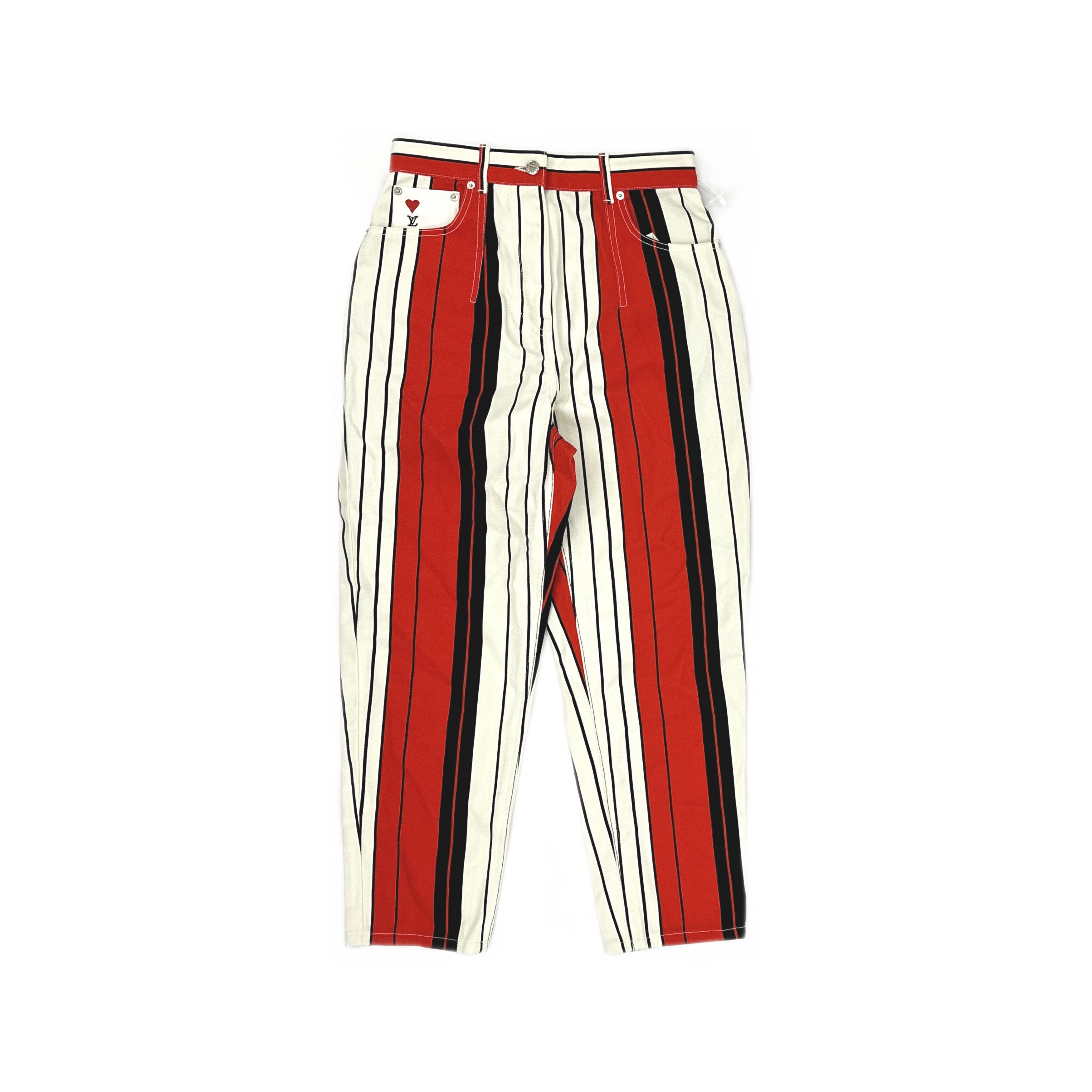 Louis Vuitton Louis Vuitton Striped Tapered Pants 38 Size 27" / US 4 / IT 40 - 1 Thumbnail