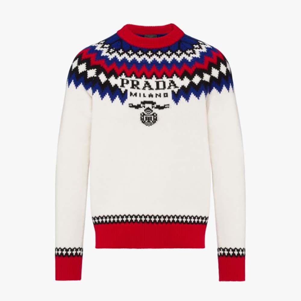 Prada cashmere logo sweater Size XS / US 0-2 / IT 36-38 - 1 Thumbnail