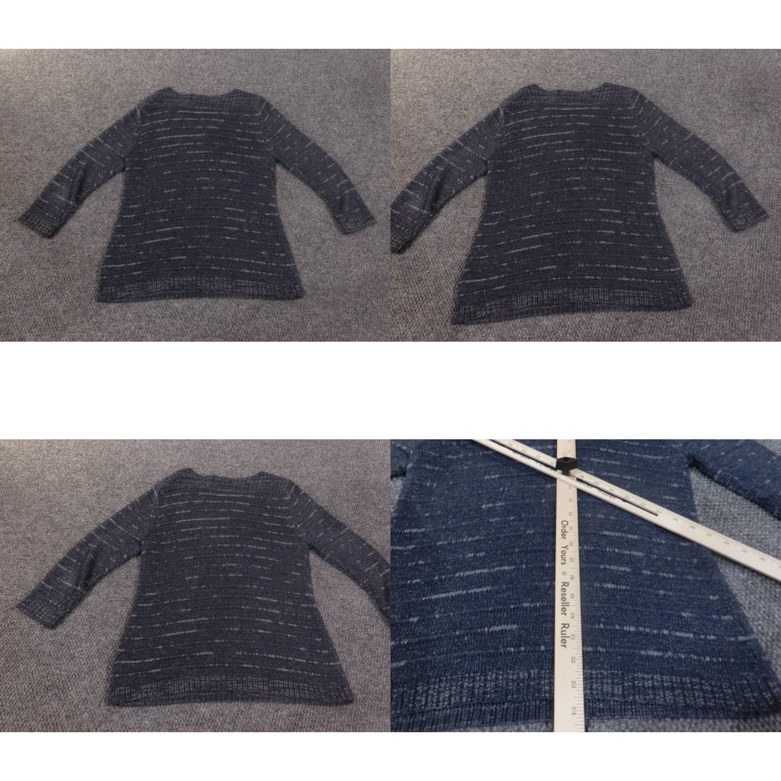 Coldwater Creek Coldwater Creek Sweater Shirt Womens Small Blue Pullover Knit Nylon Crew Neck Long Sleeve Stretch Chunky-Knit XIX? Size S / US 4 / IT 40 - 8 Thumbnail