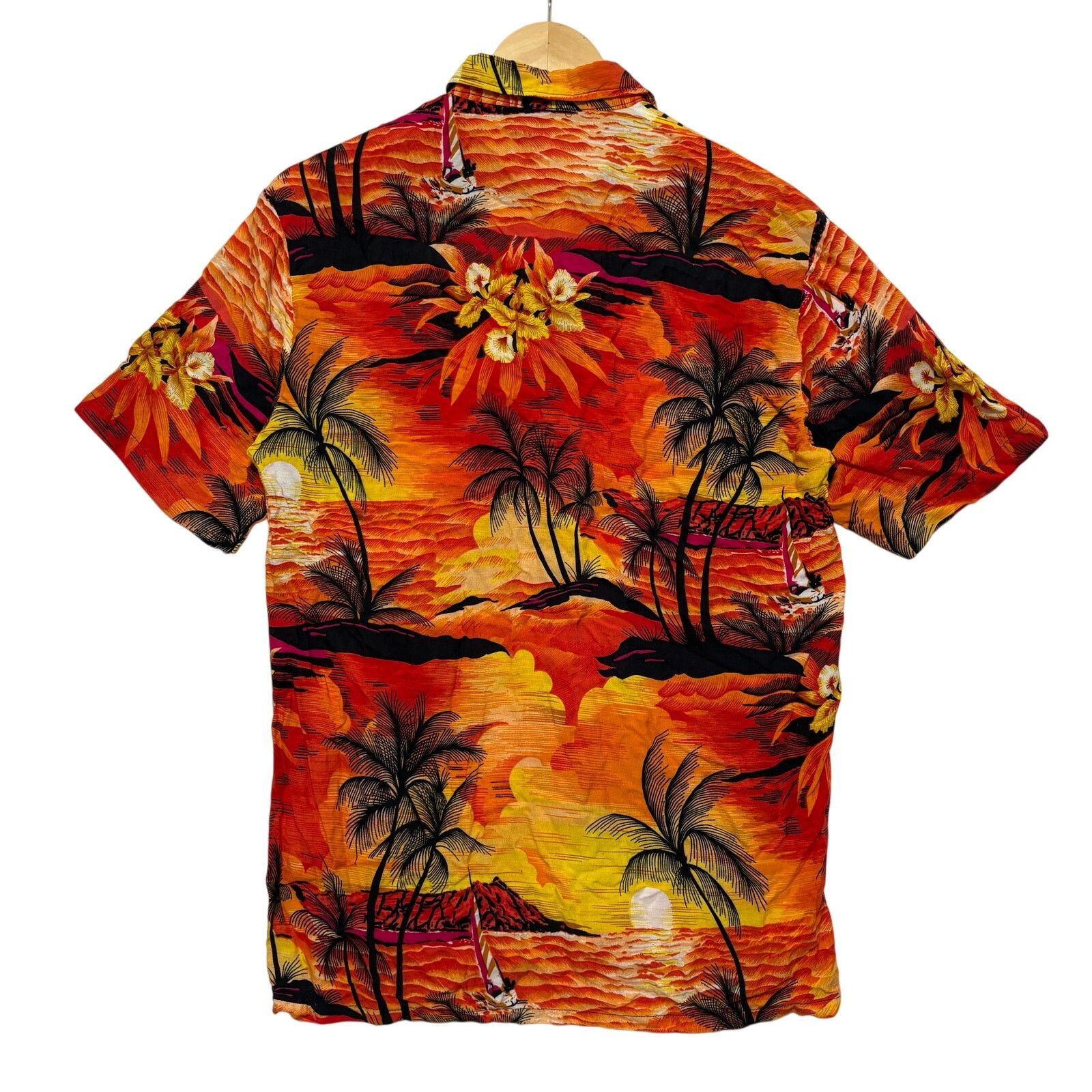 Sears True VTG 50s 60s Hawaiian Red Rayon Button Up Shirt M Size US M / EU 48-50 / 2 - 6 Thumbnail