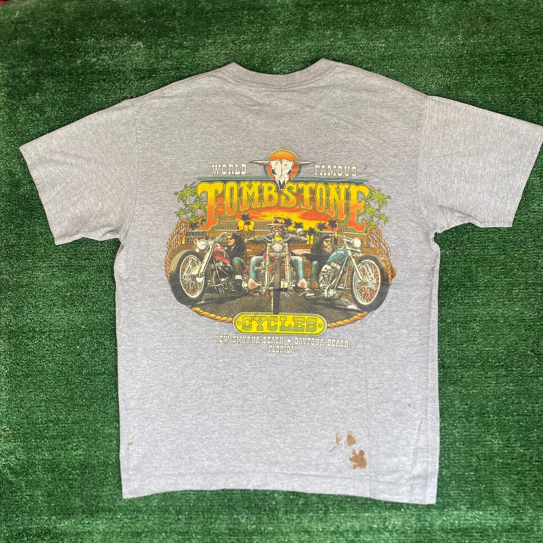 TEE JAYS Vintage 90s Western Biker Shirt Motorcycle Saloon Tee Size US L / EU 52-54 / 3 - 1 Thumbnail