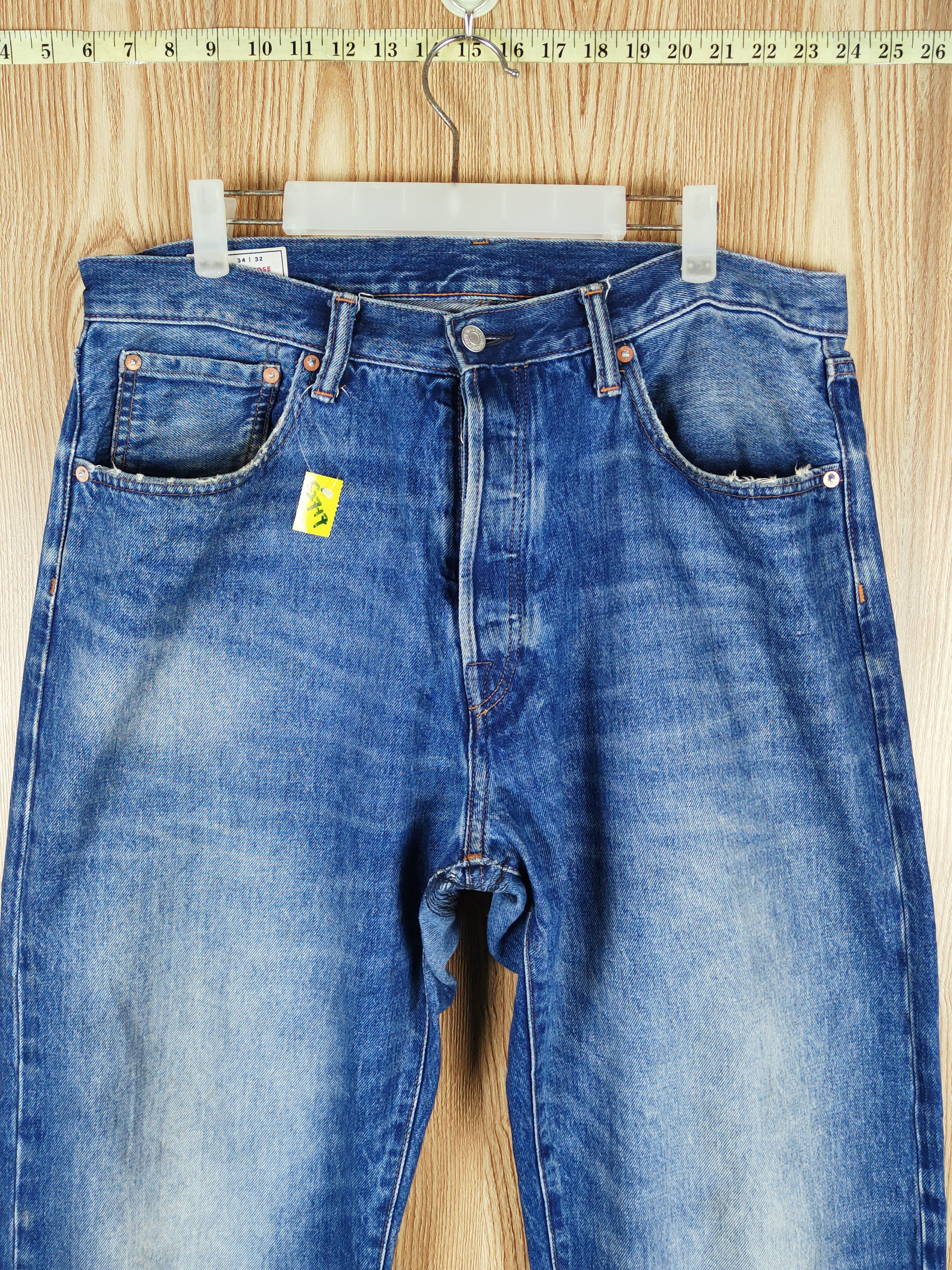 Gap 90' loose Gap Blue Distressed Ripped Jeans #S2717 Size US 34 / EU 50 - 2 Thumbnail